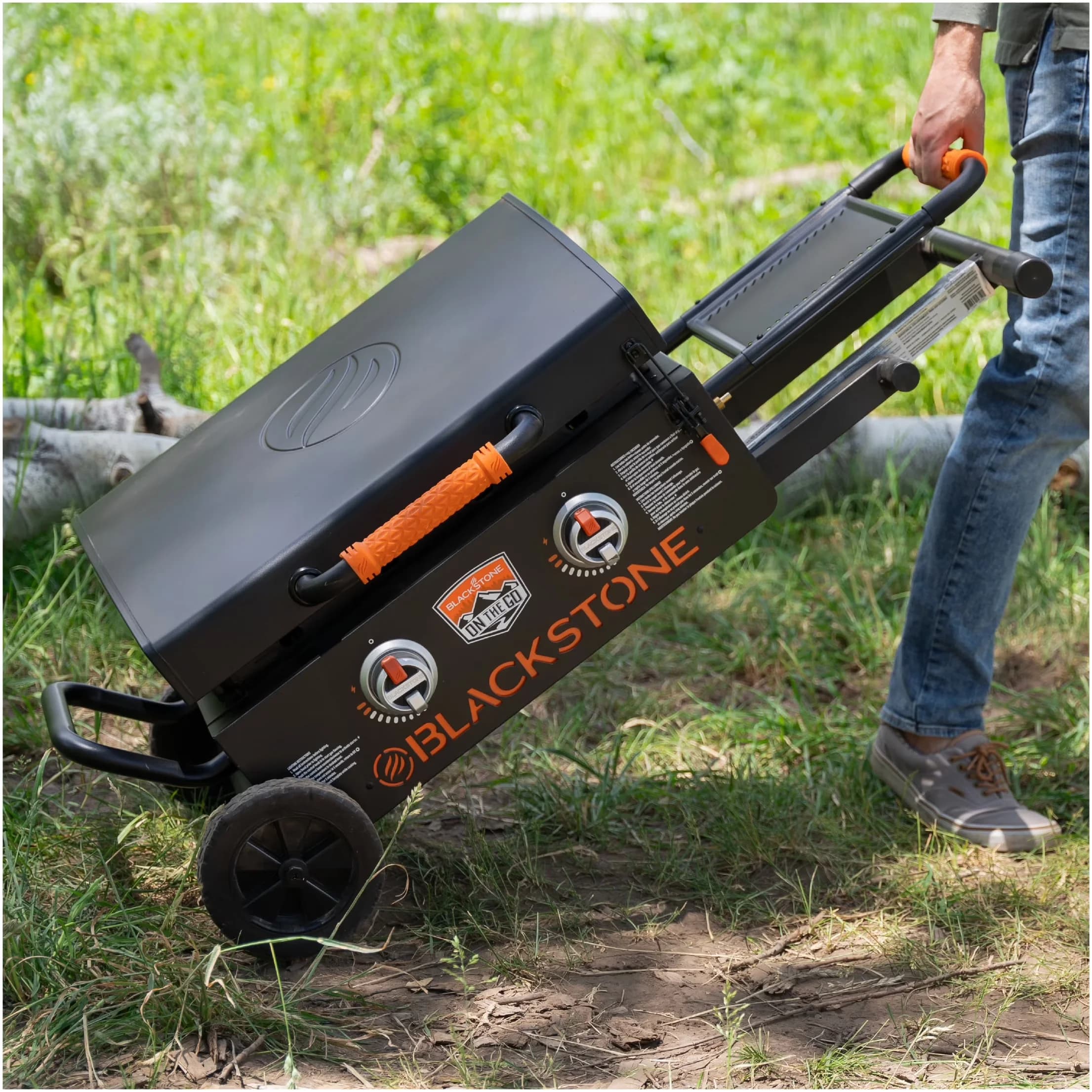 Gas Grill Reliable with Foldable Legs, Portable, Flexfold Legs - Steel Model D7D48E