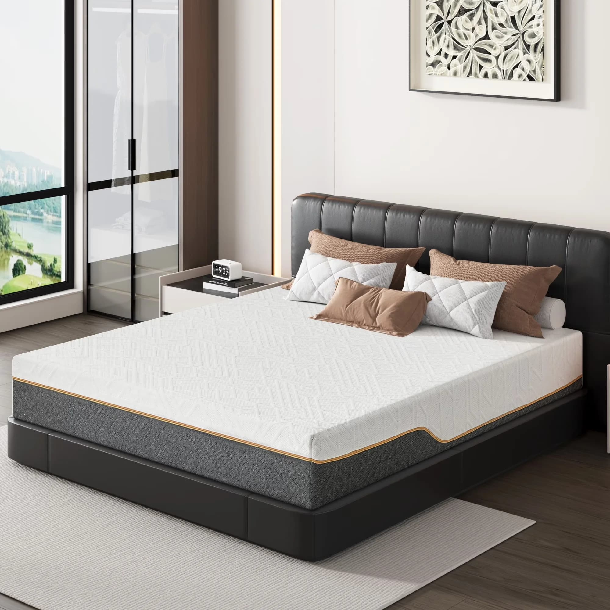 Essential Mattresses Accessory with Breathable Construction, Classic Comfort - Memory Foam Model C4D8A7
