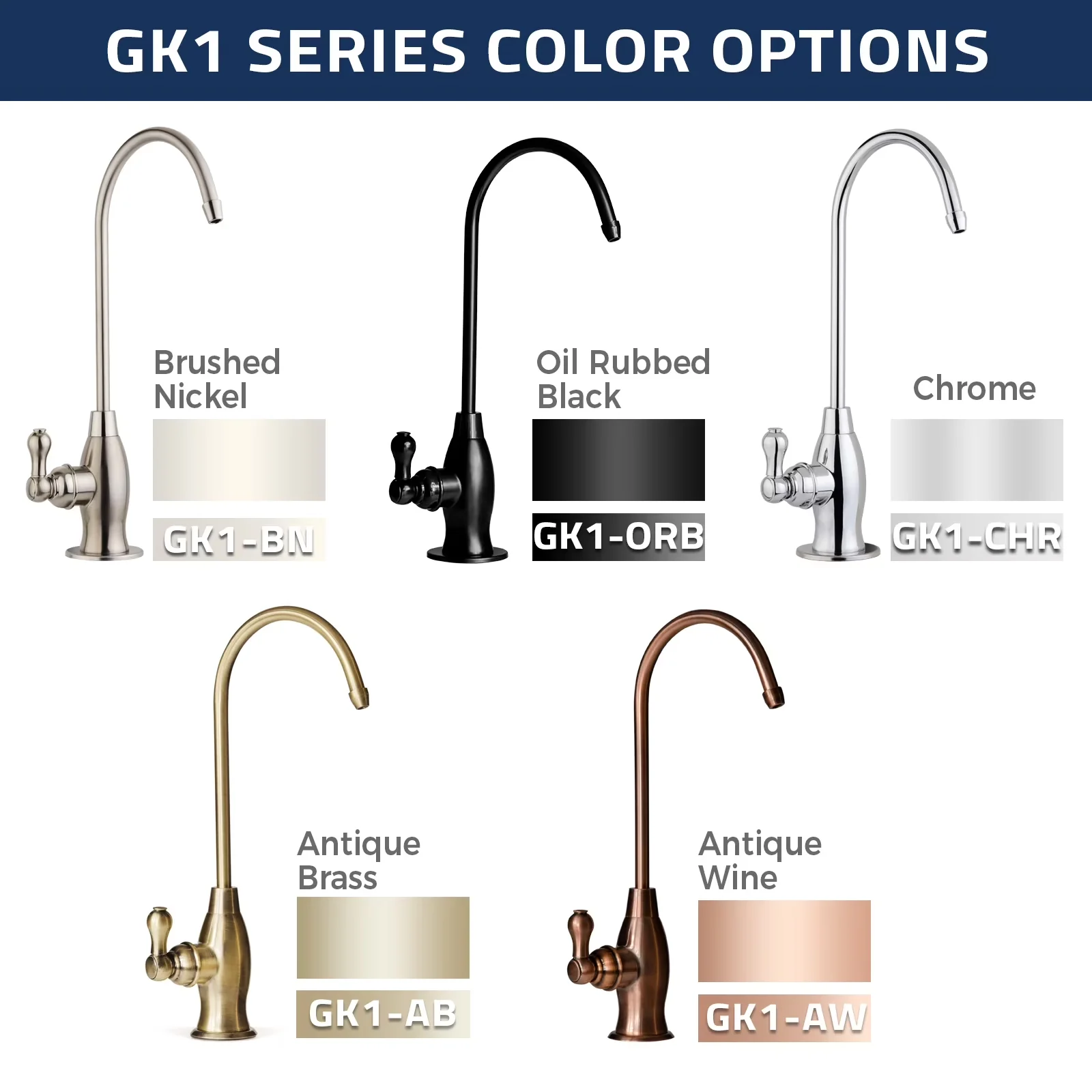 Kitchen Renovation Classic with Easy Installation, Filtered - White Brass Model BBAEC9