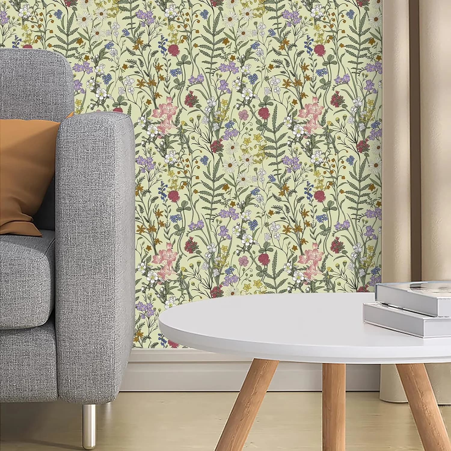 Compact Wallpaper Wall Decals Wall Covering with Removable, Coverage: 14.5 square feet, Size: 17.7" x 118" - Multicolor Pvc for Home Model 330801