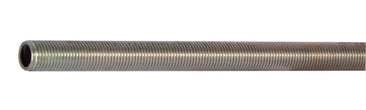 Efficient Lamp Set with Durable, 1/2" Diameter Zinc Plated Steel, ® 1/4 IP X 36" All Thread Pipe - Multicolor Zinc Plated Steel Model 554181