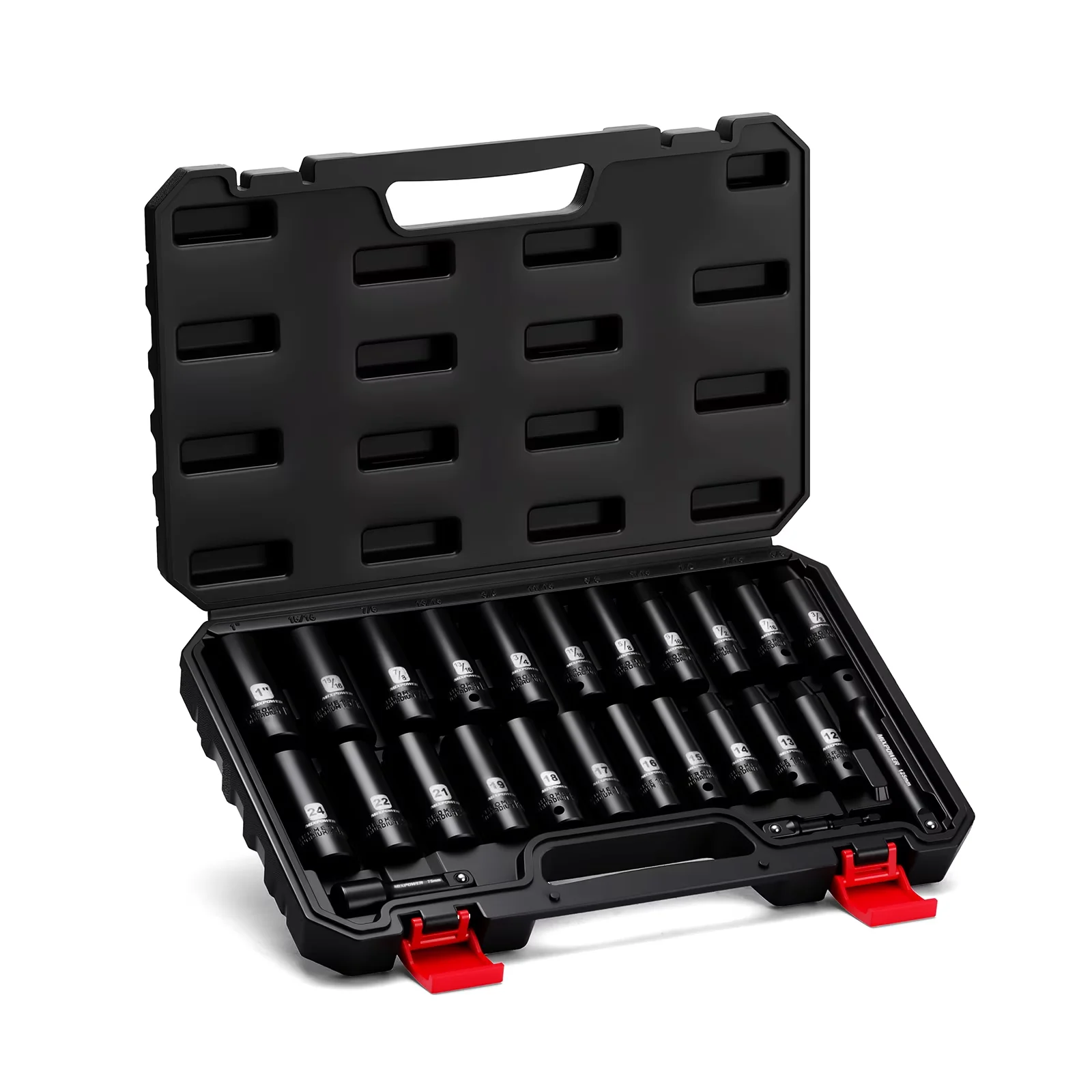 Hand Tool Set Quality with Metric (12 to 24mm), 6-Point, 5") - Black Chrome Vanadium Steel Model CD984C