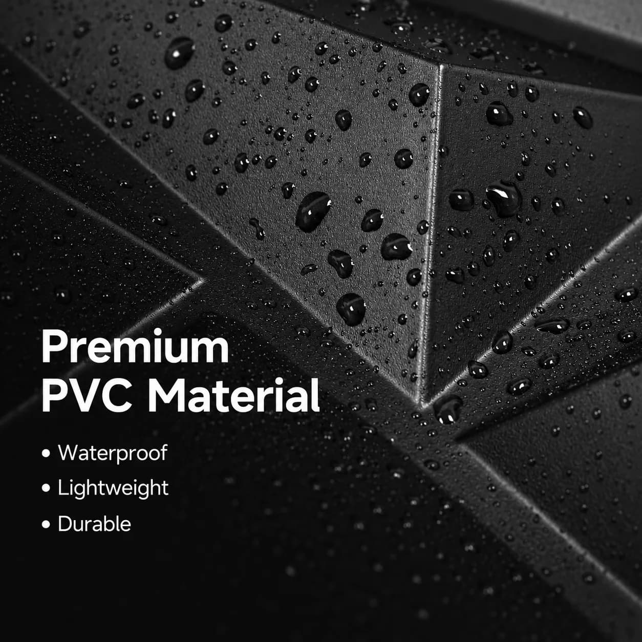 Quality Wallpaper Wall Decals Wall Covering with Waterproof, 11.8"x11.8" Diamond Pattern Accent, 33-Pack Black PVC 3D Panel Set -... Model 2A9B88