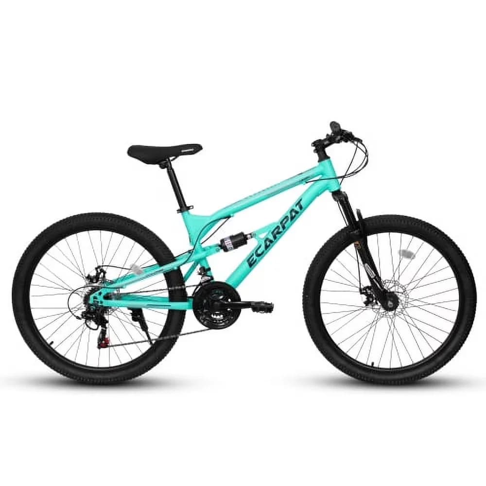 Premium Mountain Bike with Lightweight, Adjustable Speed, Equipped with shock-absorbing front fork - Green Model 390136