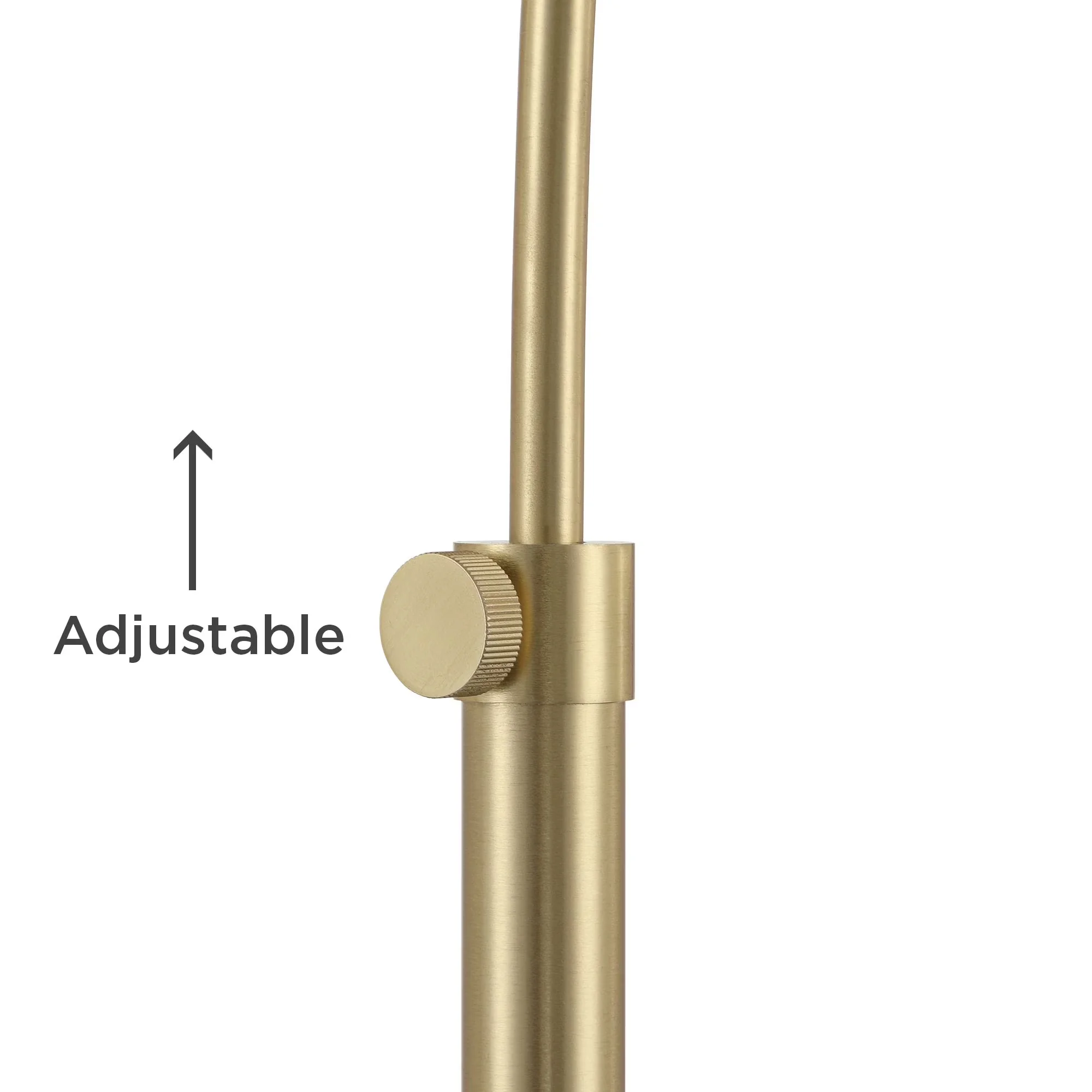 Stylish Desk Lamp with Incandescent, Adjustable Head - Metal Gold 1/2 - Long-Lasting Performance Model F3342F