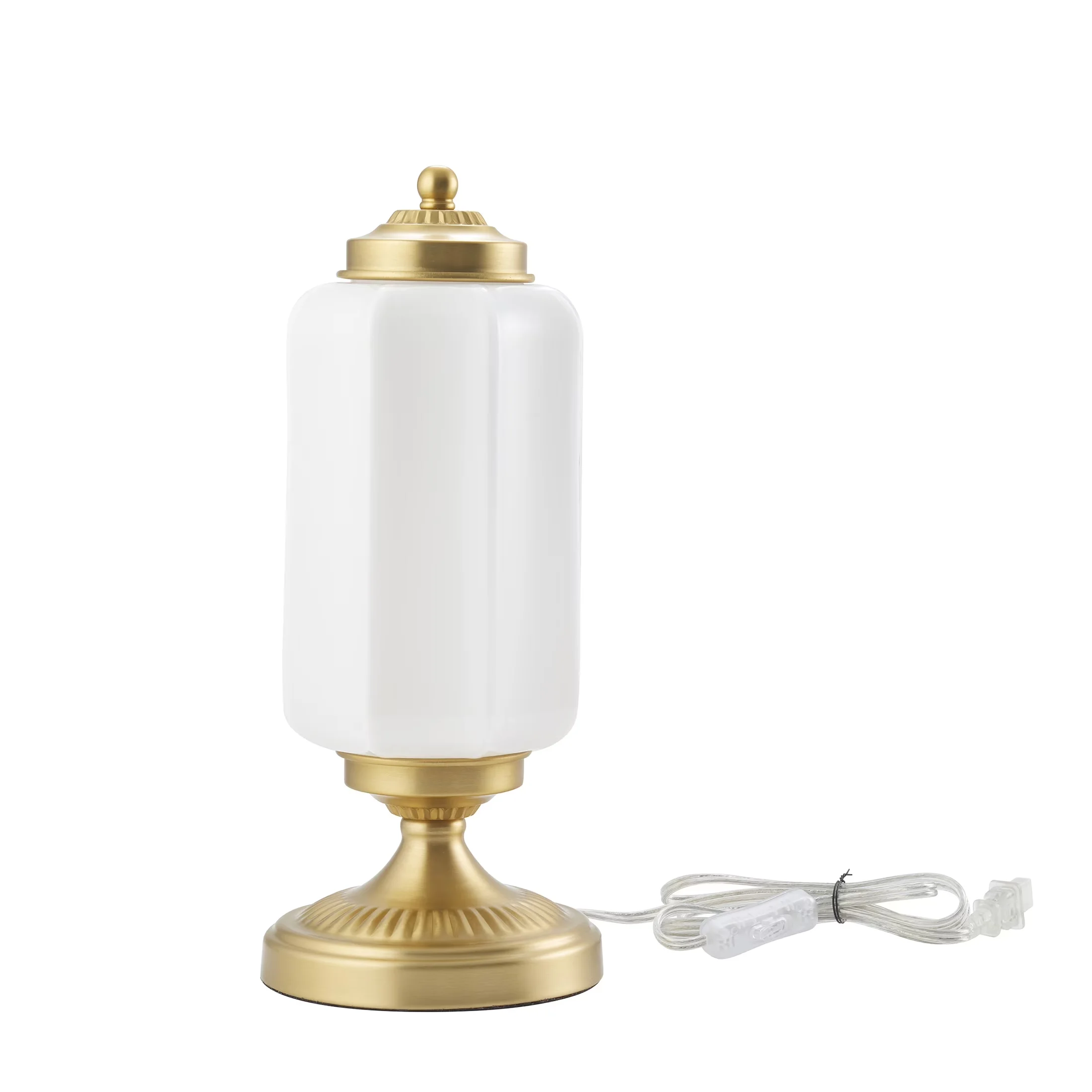 Table Lamp Versatile with Incandescent, Power Outlet, Farmhouse - Metal, Glass 15" Model 485FA2
