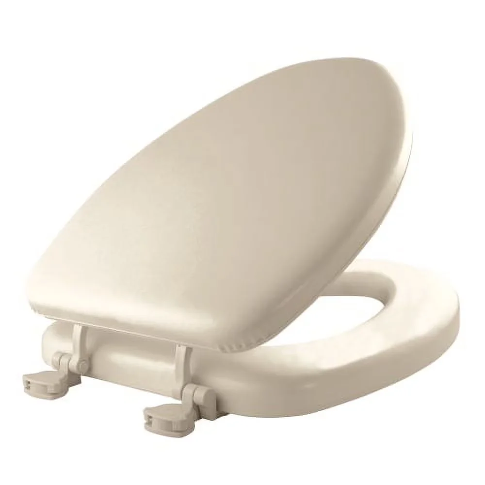 Toilet Seats And Lid Professional with Easy To Clean, Color-matched bumpers and hinges - Off-White Cushioned Vinyl With Molded Wood Core Model 5C1FA3