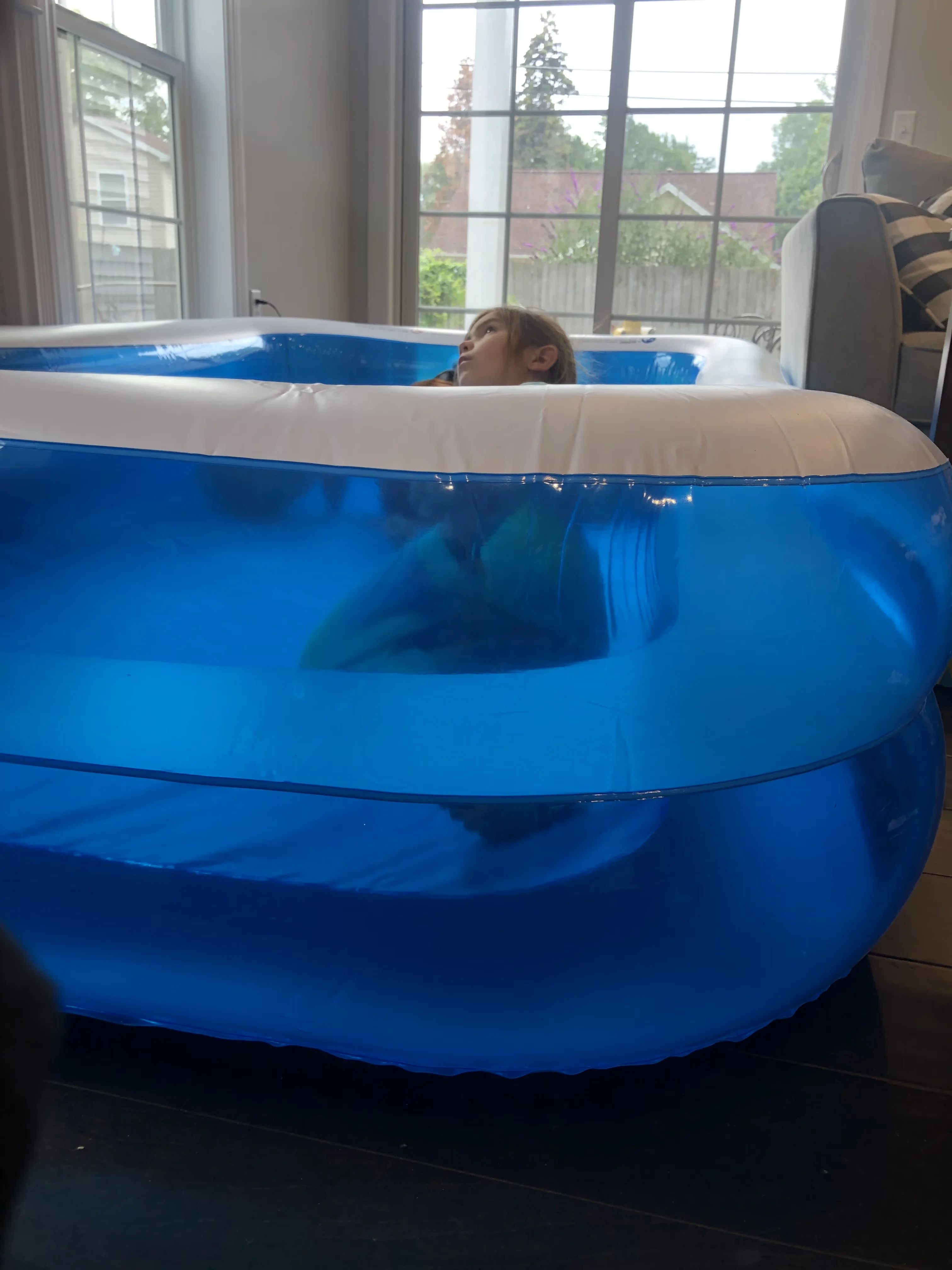 Quality Inflatable Pool with Puncture Resistant, Fade Resistant, It is ideal for summer water parties. - Model 10324A