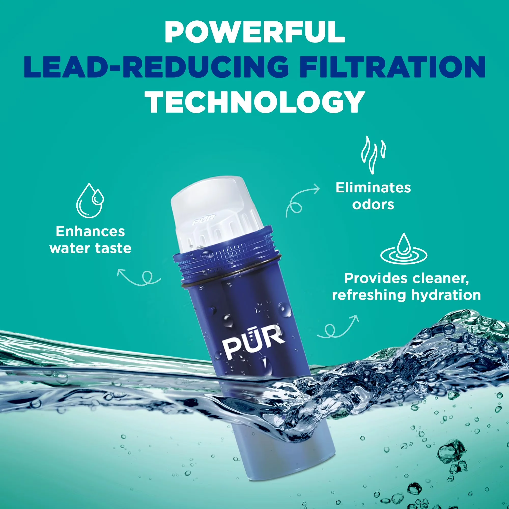 Water Filtration Innovative with Alarm, White - Plastic 30-Cup DS1811Z Model 20D881