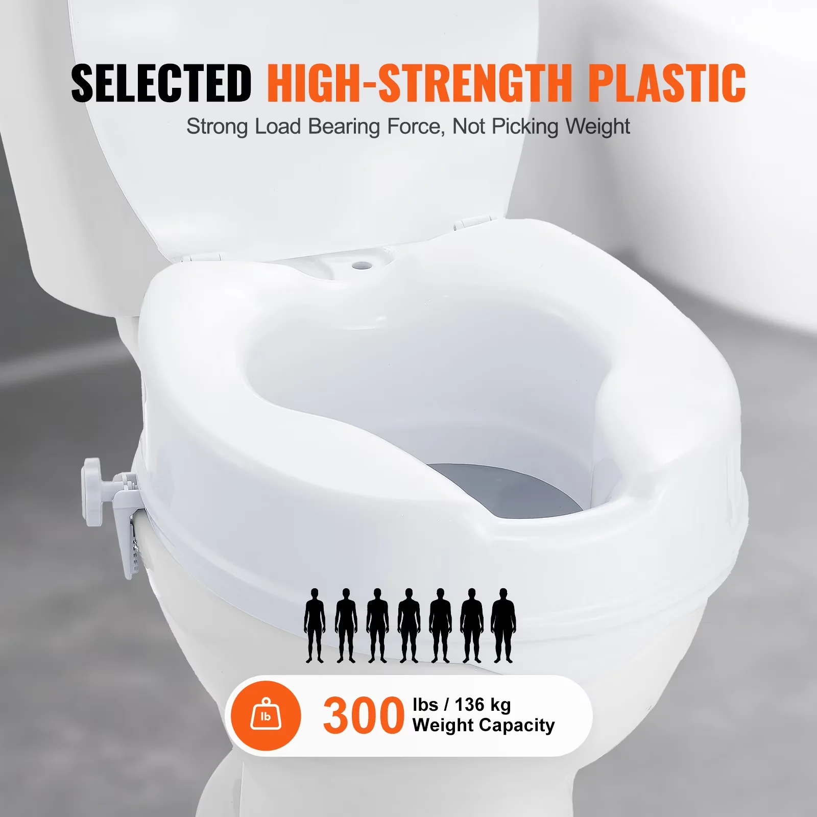 Stylish Toilet Seats And Lid with Easy Installation - Metal White FBL760600 Model D2AB50