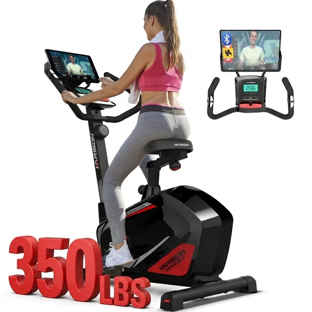 Sleek Home Gym with Heart Rate Monitor, Ergonomic, Easy Transport - Stainless Steel for Home Model 6141E0