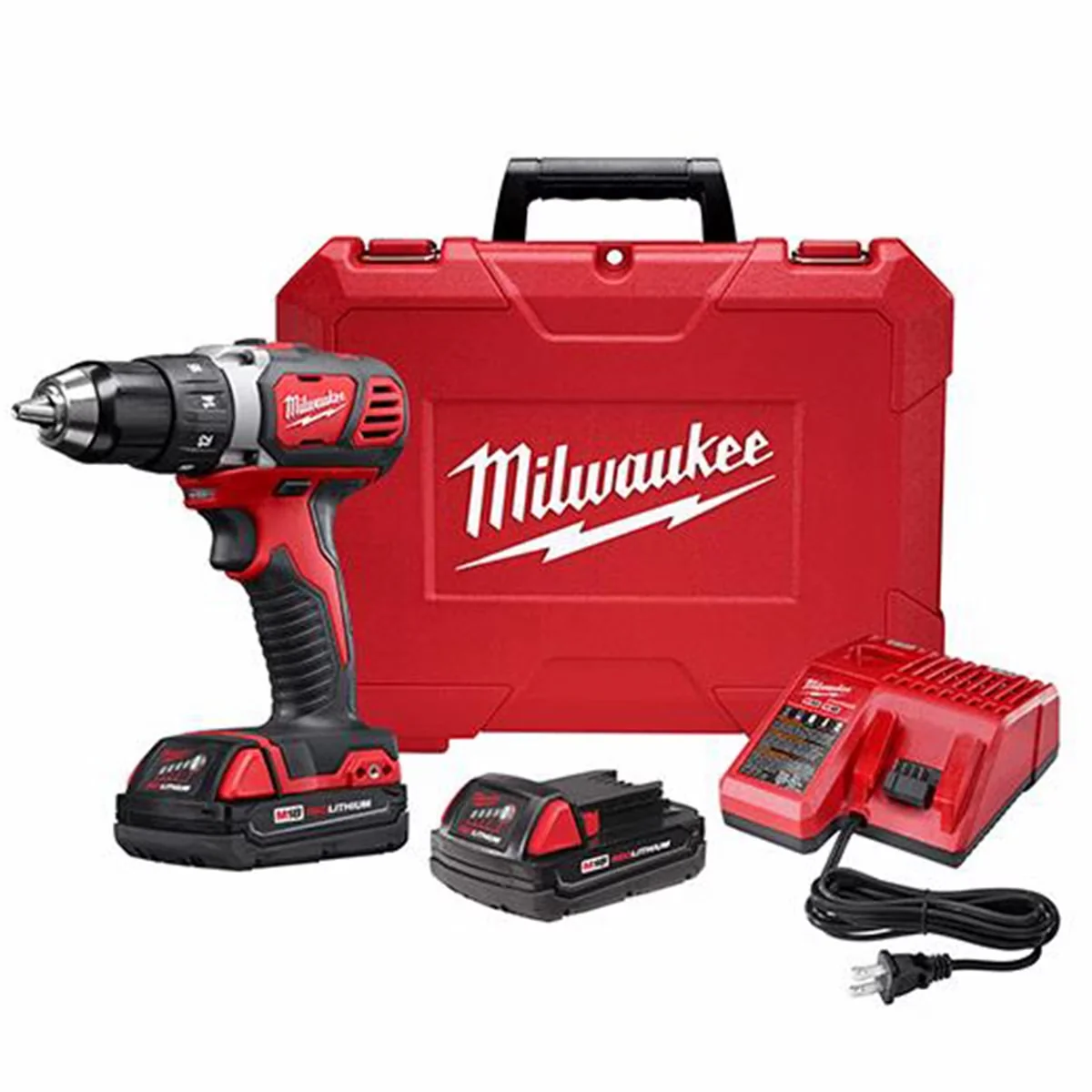 Professional Pro Tool with 18V, Compact Design, M18 18V 2.0Ah Cordless Drill/Driver Kit - Black 10 Model 28B5D1