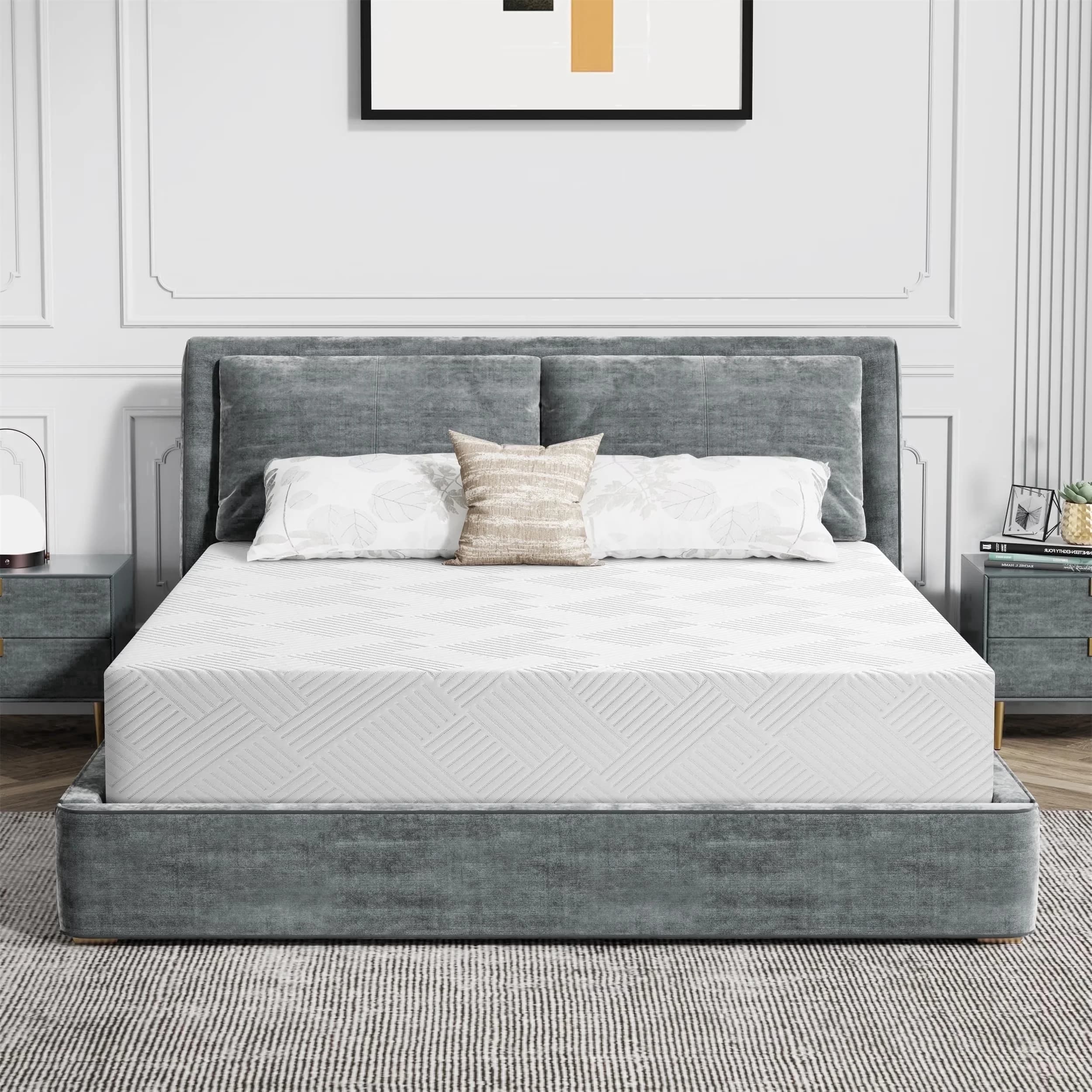 Classic Mattresses Accessory with Mattress-In-A-Box, Medium Firm - Memory Foam White Model 744650