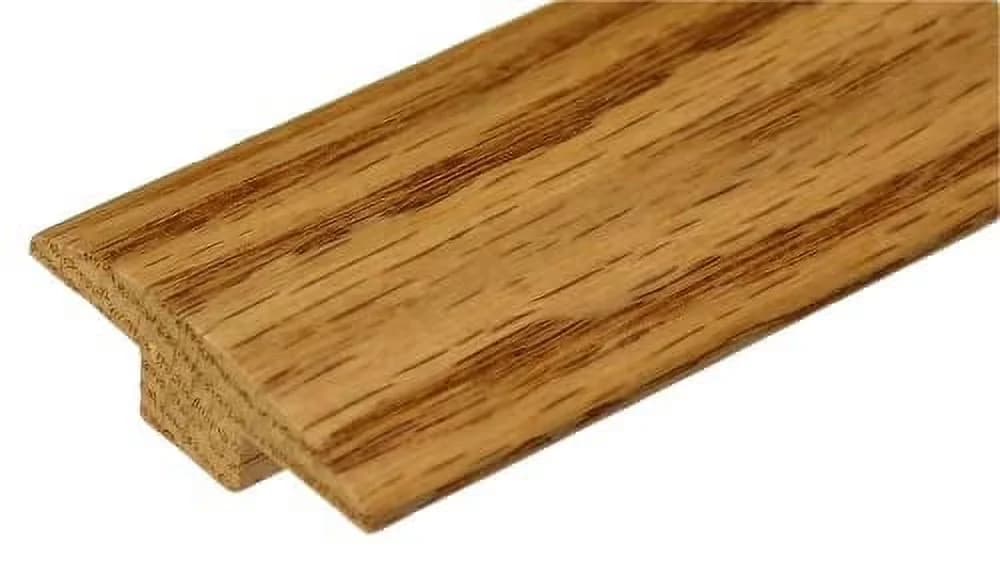 Grey Vinyl Flooring Vinyl Plank Flooring Sleek with Pre-Finished, 1 1/2" Wide x 5/8" High Oak T-Molding, Light Stain and Top-Coated... Model 999D4B