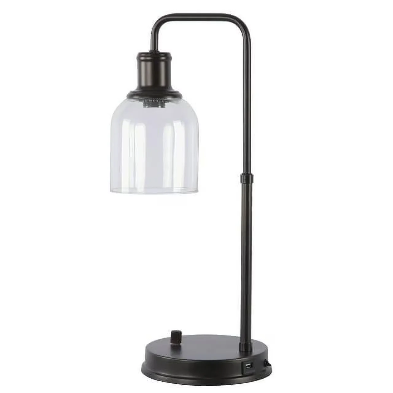 Innovative Desk Lamp with Incandescent, Usb Port, 20.5 in Height Bronze Metal - Metal Bronze Model D1E29B