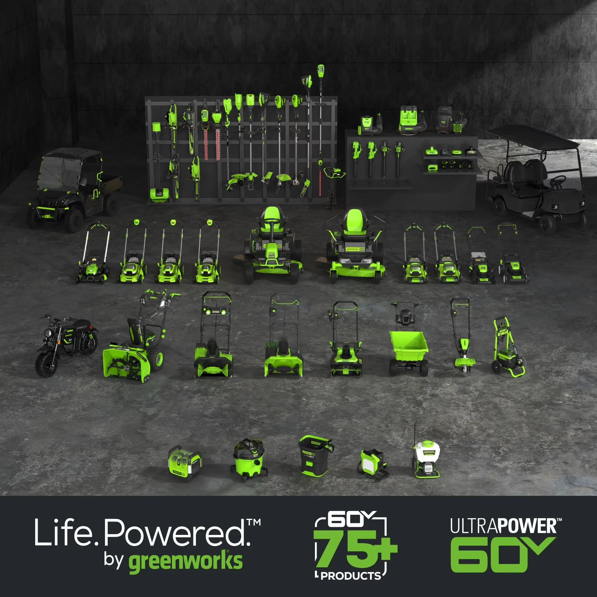 Stylish Chainsaw with Battery, 60V, Automatic Chain Oiler - Green - Reliable Performance Model 5EE1D6