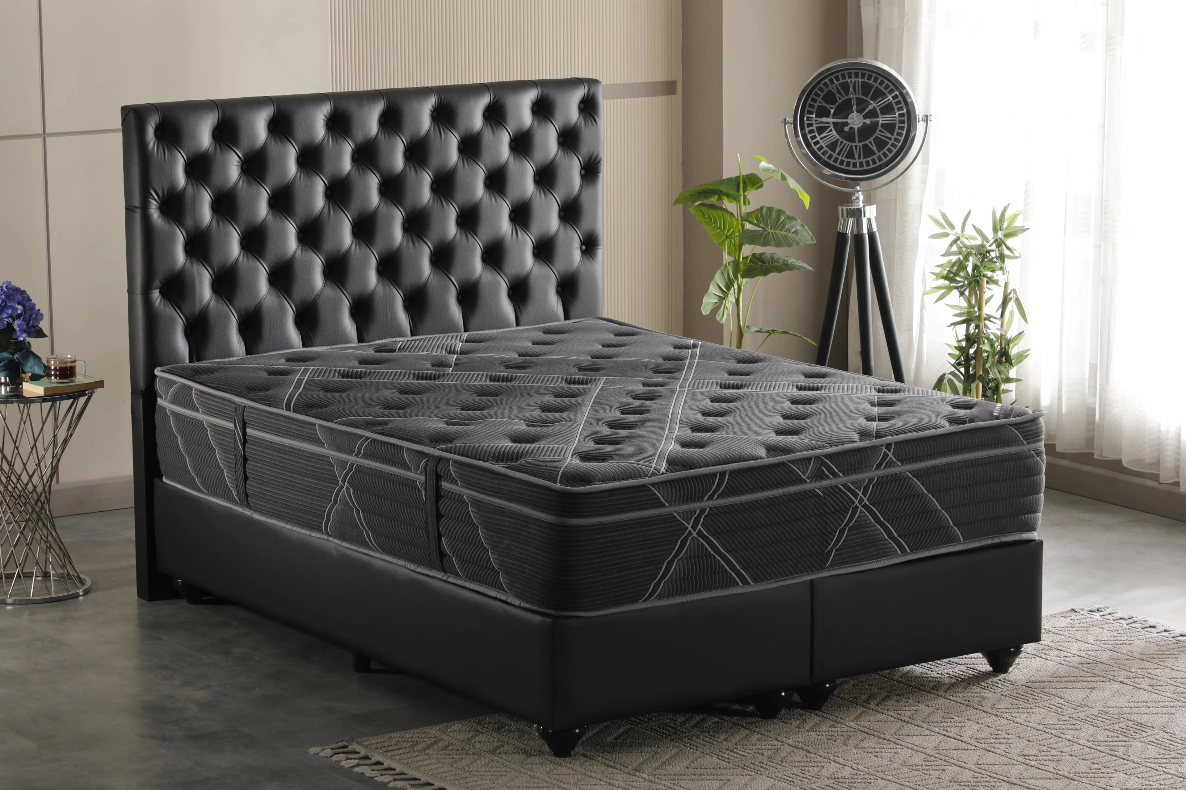 Versatile Mattresses Accessory with Low Motion Transfer, Breathable Construction, Stain Resistant - Black Foam Model 542CFF