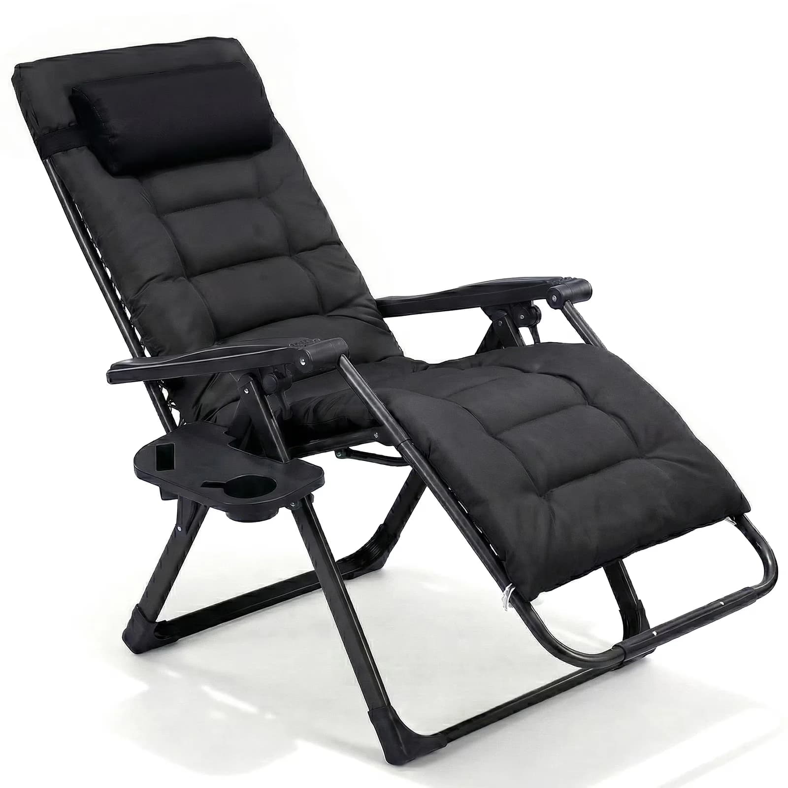 Patio Chair Modern with Modern, Contemporary, Portable Zero Gravity - Metal Black Model 55D070