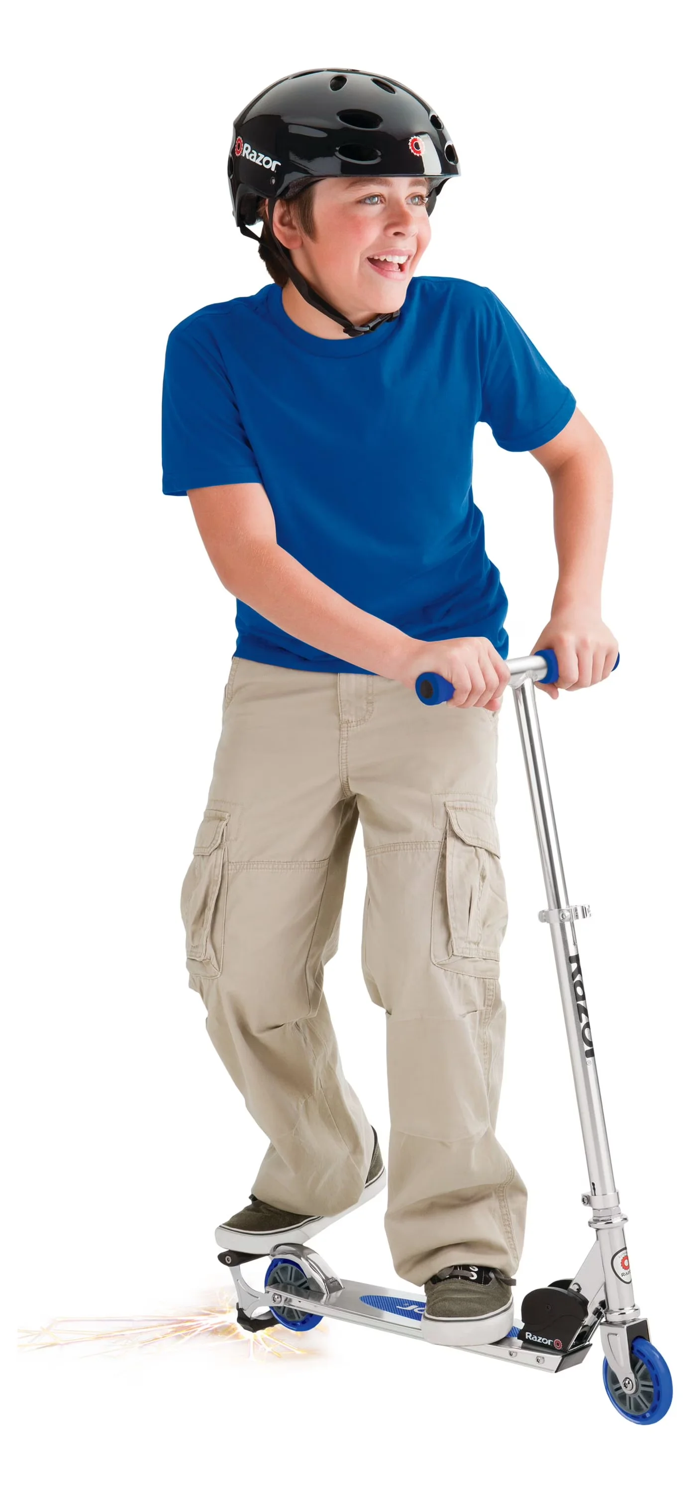 Efficient Scooter with Portable, Lightweight, Foldable - Aluminum Blue Model 417D99