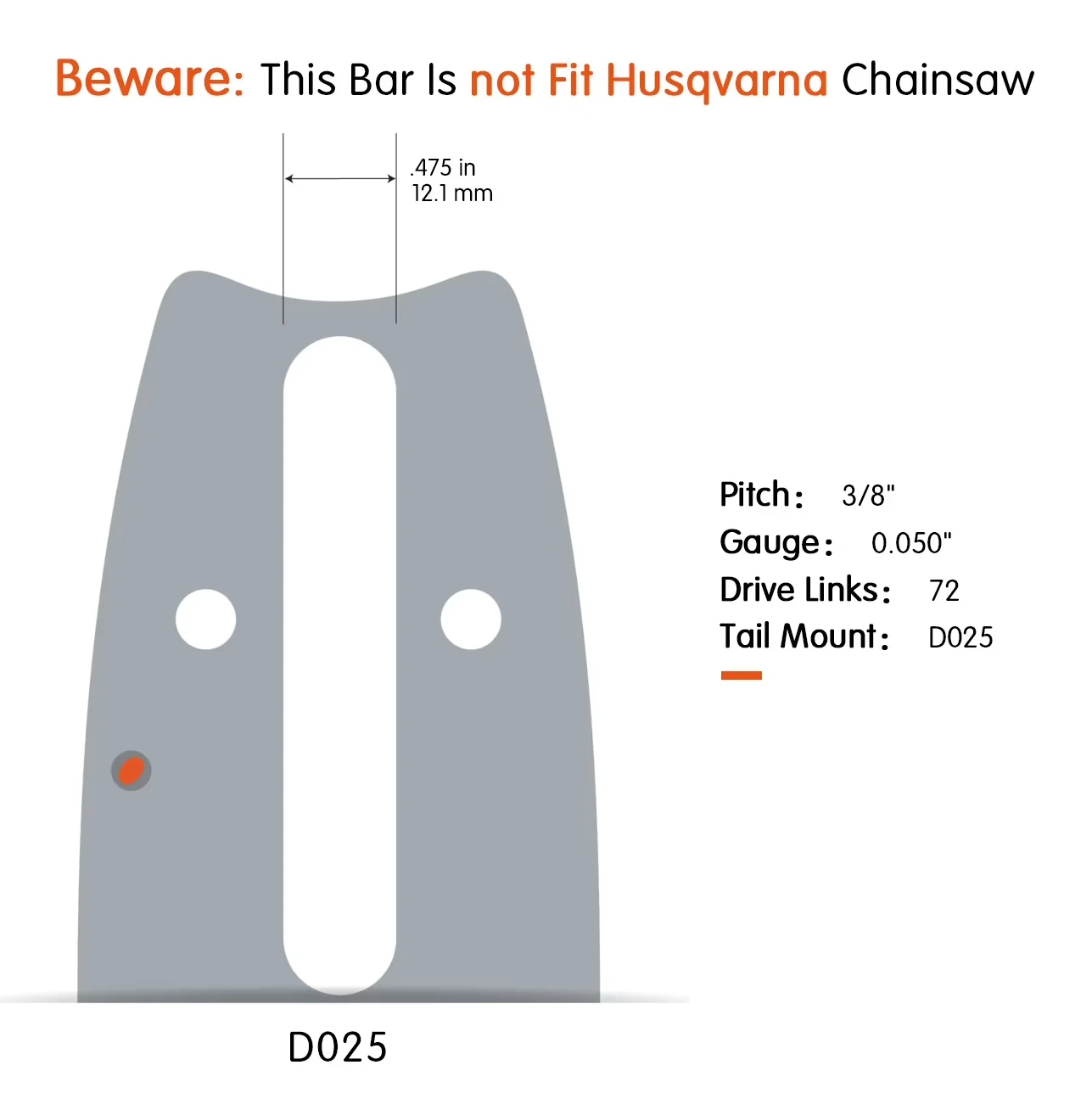 Chainsaw Essential with Anti-Vibration, Handheld Petrol, 72cc Gas - 20 inch Model BF76CA