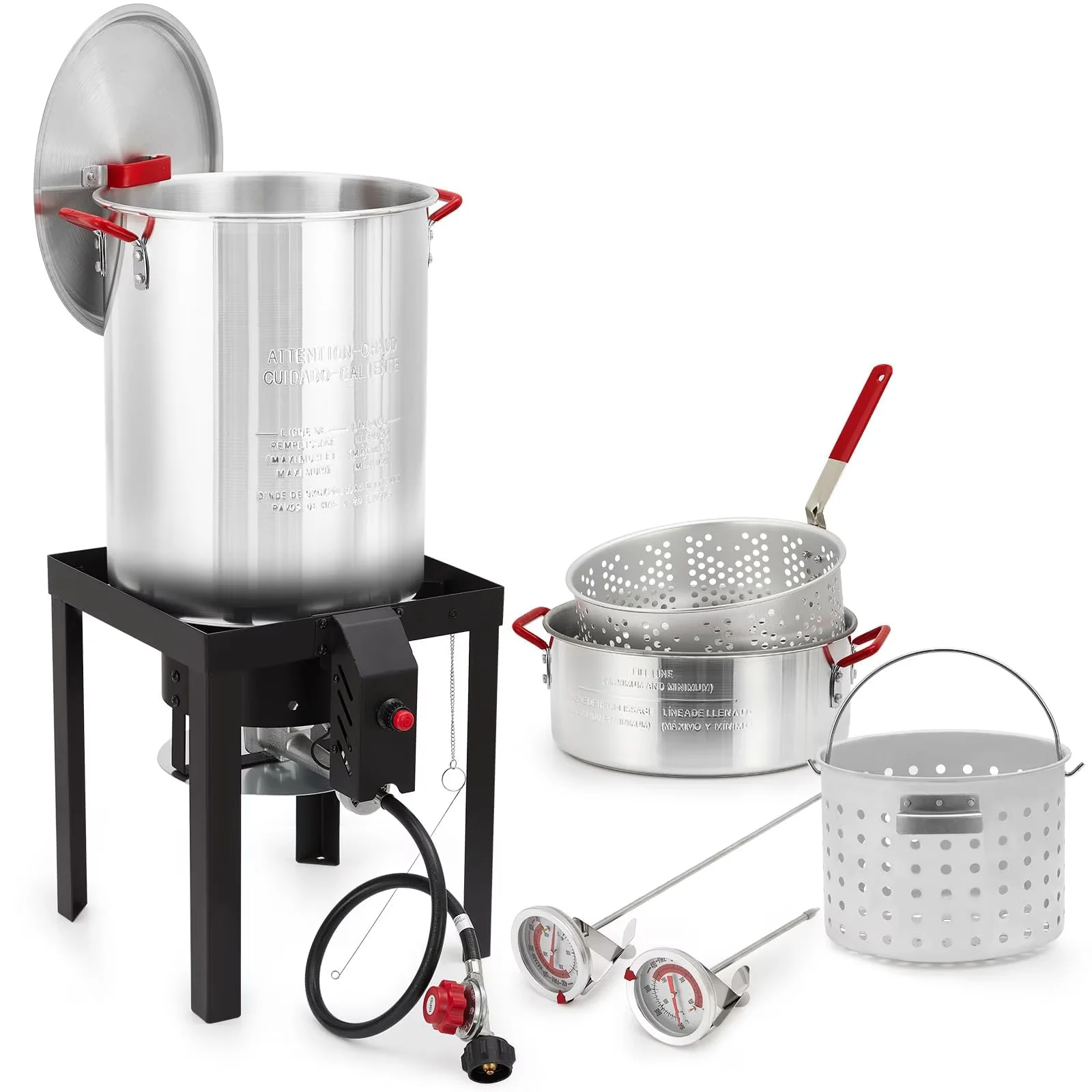 Efficient Outdoor Fryer with 5000 BTU, Fade Resistant - Plastic Natural Model F3073A