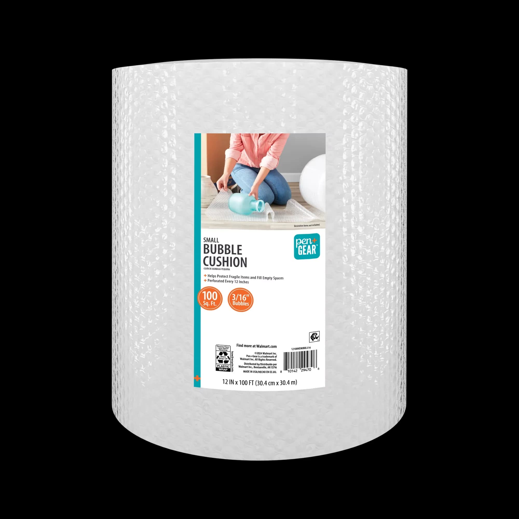 Efficient Moving with Condition: New, 100 feet long, 12" x 100' Bubble Cushion Roll - 12" x 100' Model FA72C5
