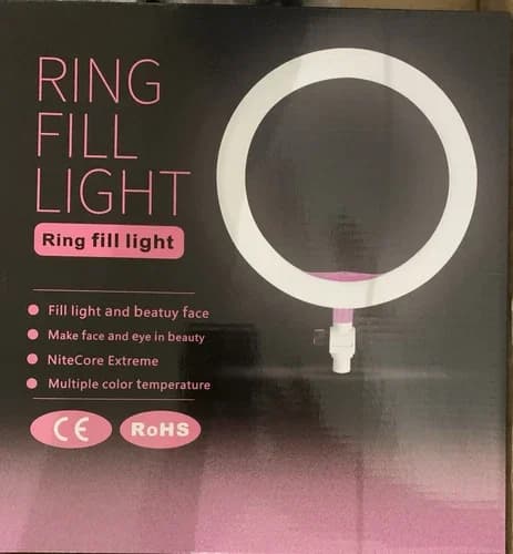 Sleek Novelty Light with Wireless Charging, Ring Fill for Everyday Use - Model 4BF288
