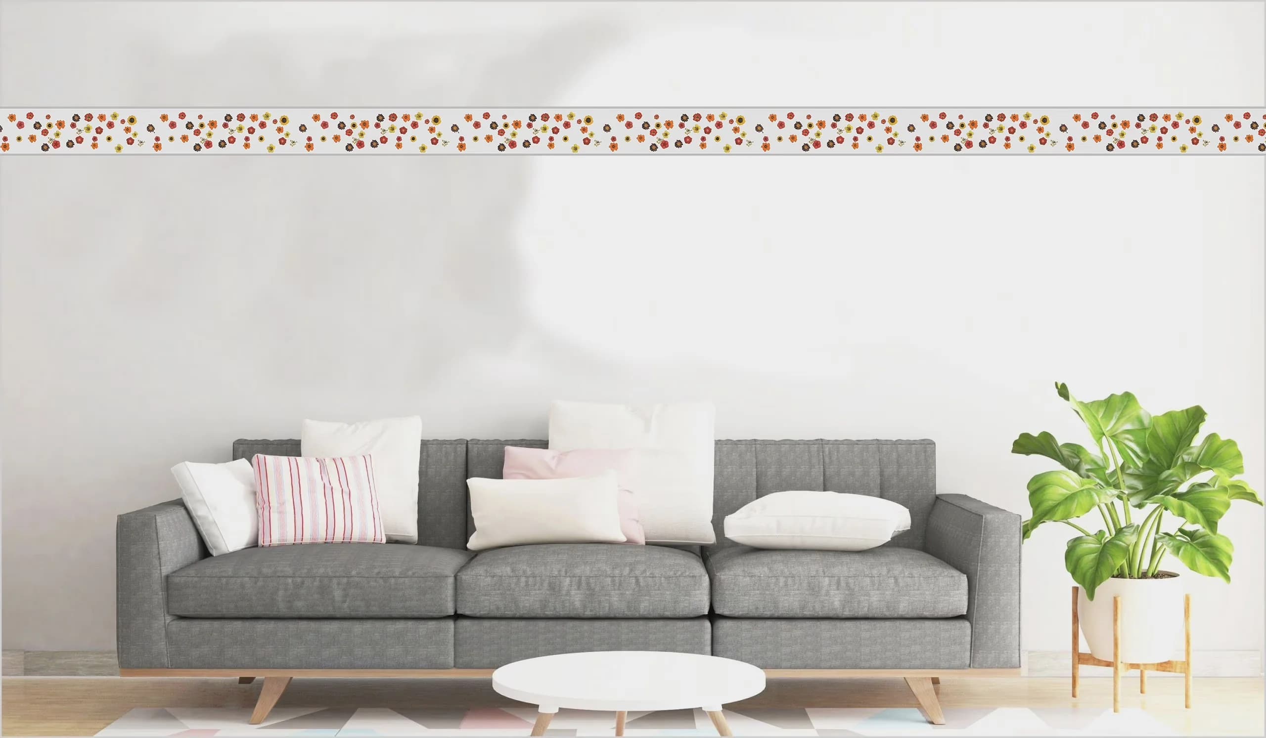 Innovative Wallpaper with Washable, 's Peel and Stick Border, 15 ft x 7 in - Yellow High Quality Vinyl Model D26274