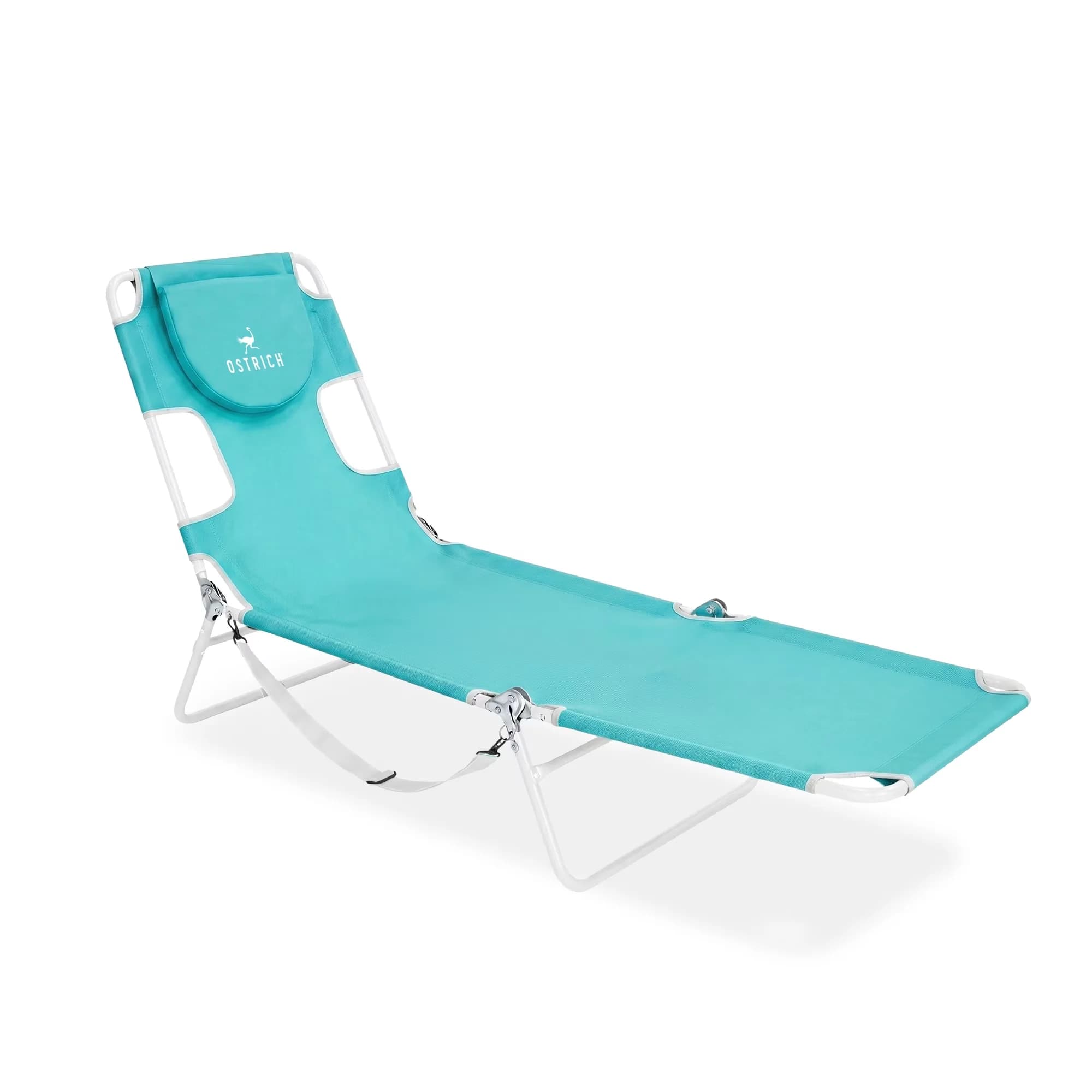 Efficient Beach Chair with Adjustable, Folding - Aluminum,Polyester,Steel Blue Model 55BD8C