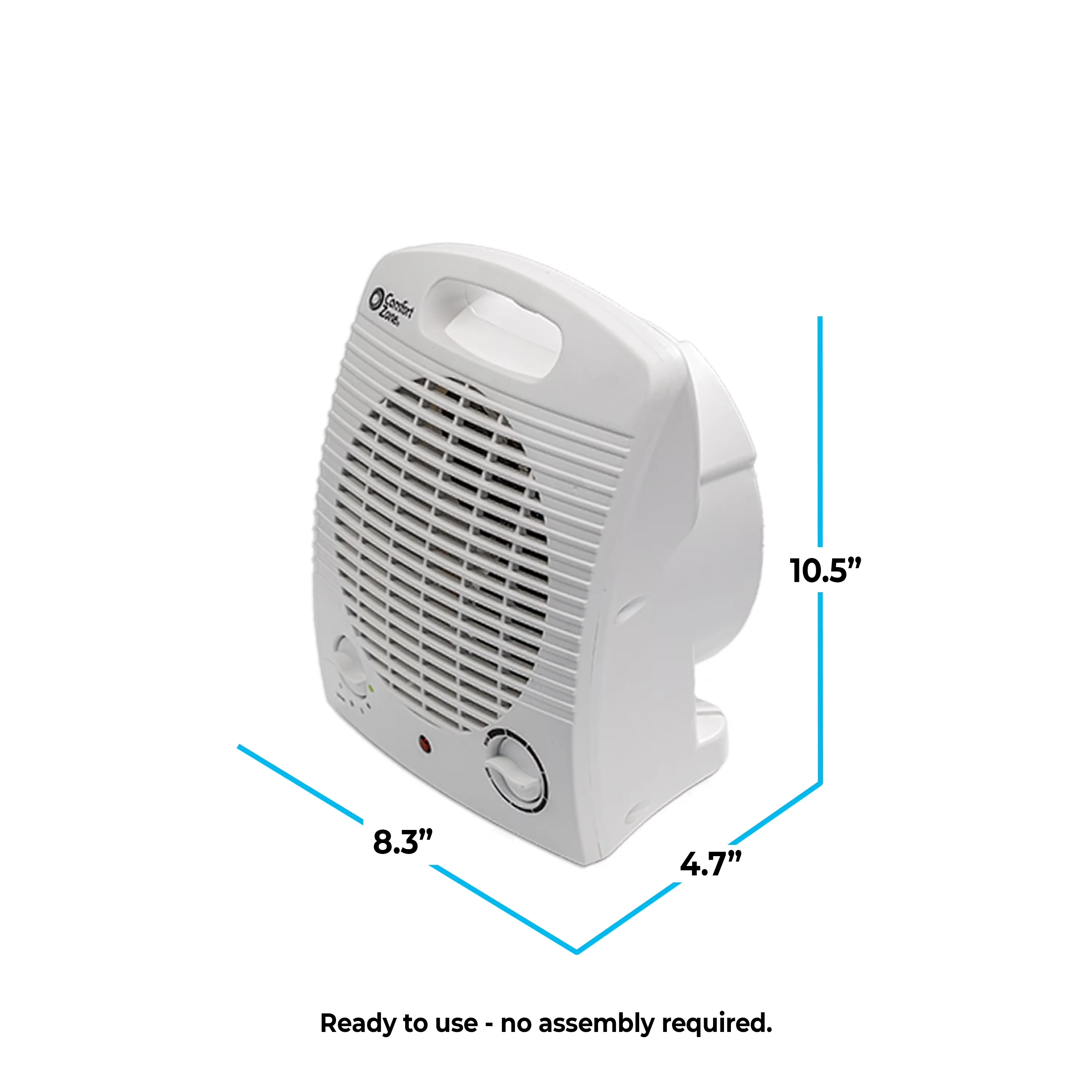 Quality Portable And Electric Space Heater with Automatic Shutoff, Thermostat, Fan-Forced - White Model 9EC26C