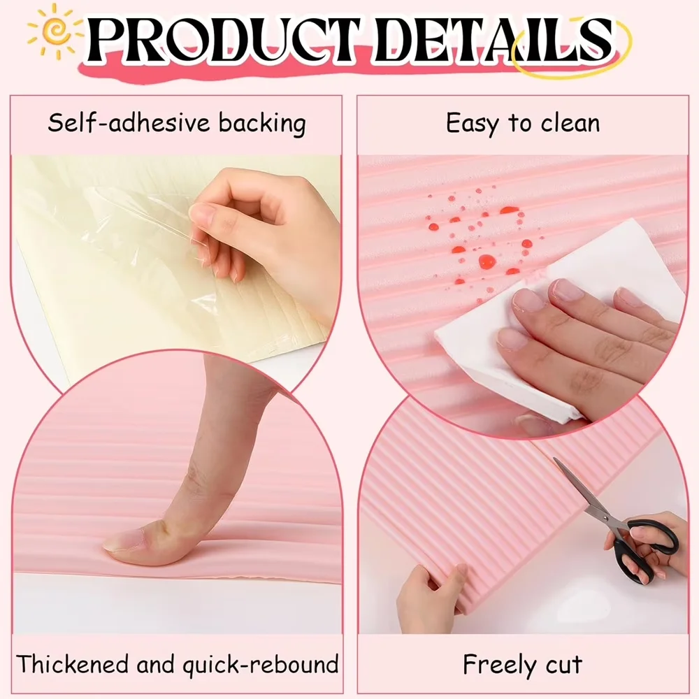 Wallpaper Wall Decals Wall Covering Compact with Material: quality material, 15.8 x 78.7 Inch Anti Collision Padding - Pink Foam Model 9258B9
