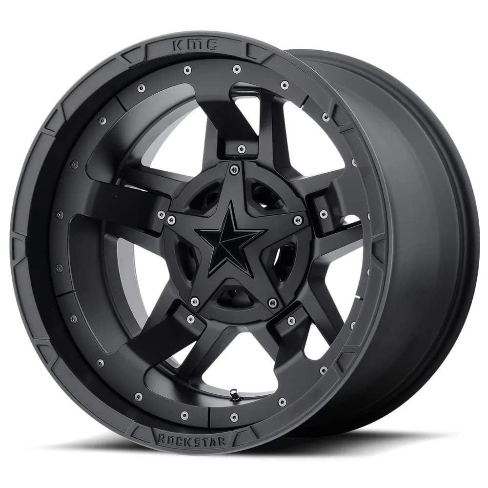 Wheels And Rim Premium with Custom Wheels, Matte Black, 17x8 - Black Aluminum Model 2AF167