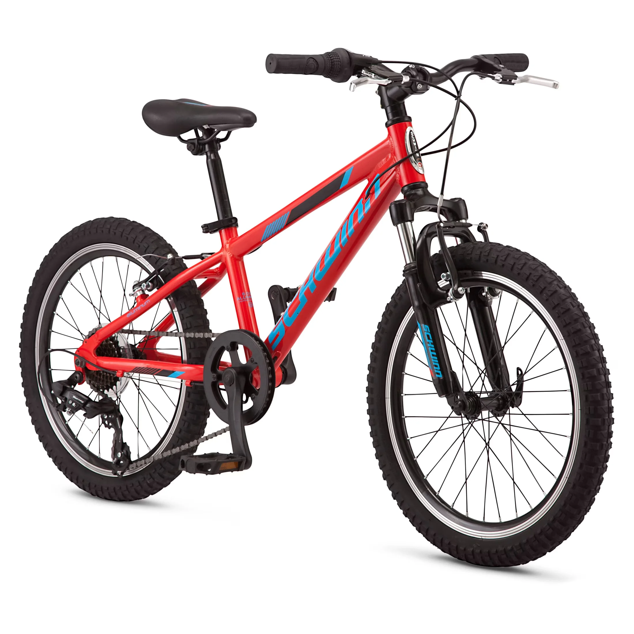 Kids Bike Innovative with Adjustable Seat Height, 7 Speed, Red - Red Thrasher Model F0E8DB