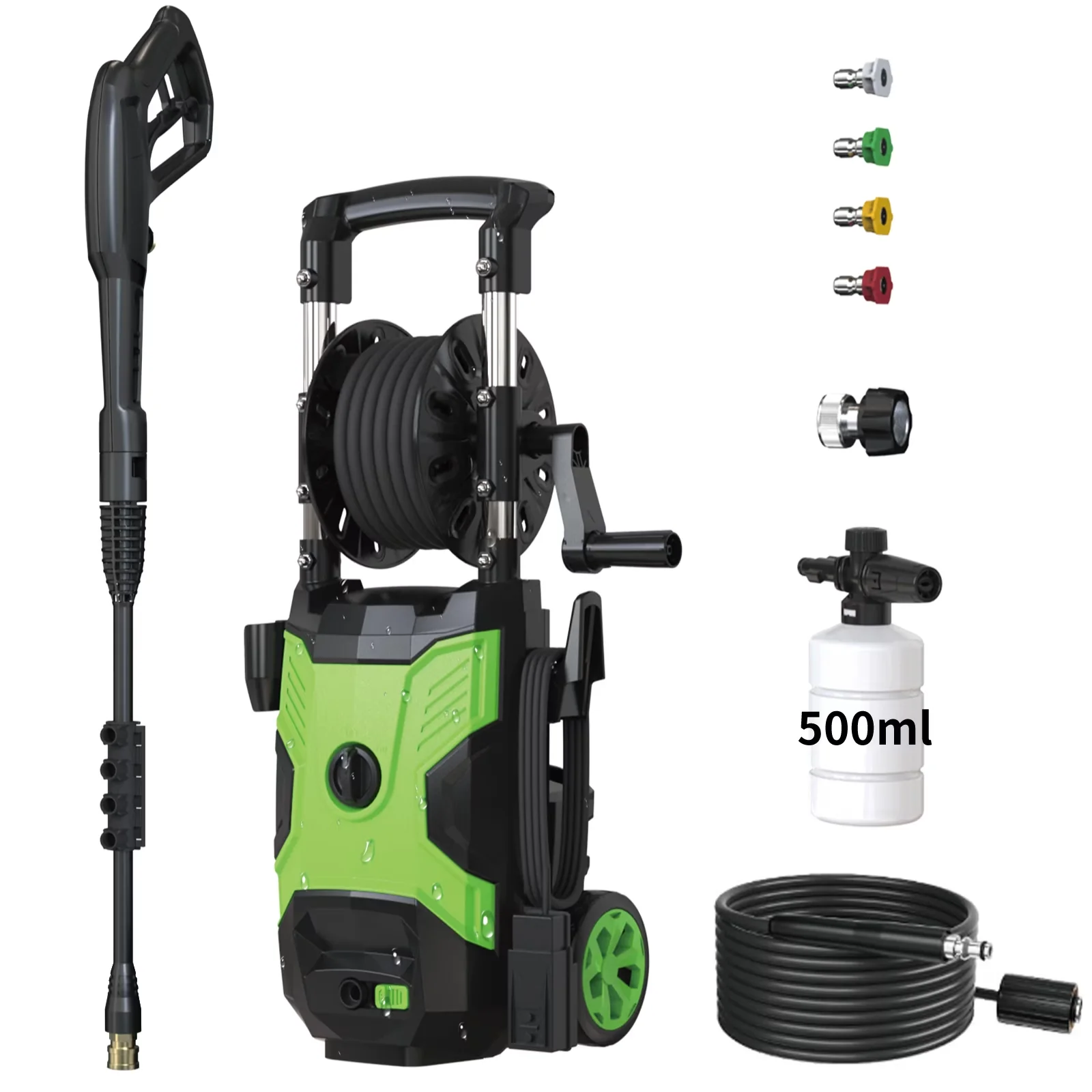 Durable Pressure Washer with 110V, Kink Free Hose, High 2300 PSI at 2.6 GPM - Model AA41DE