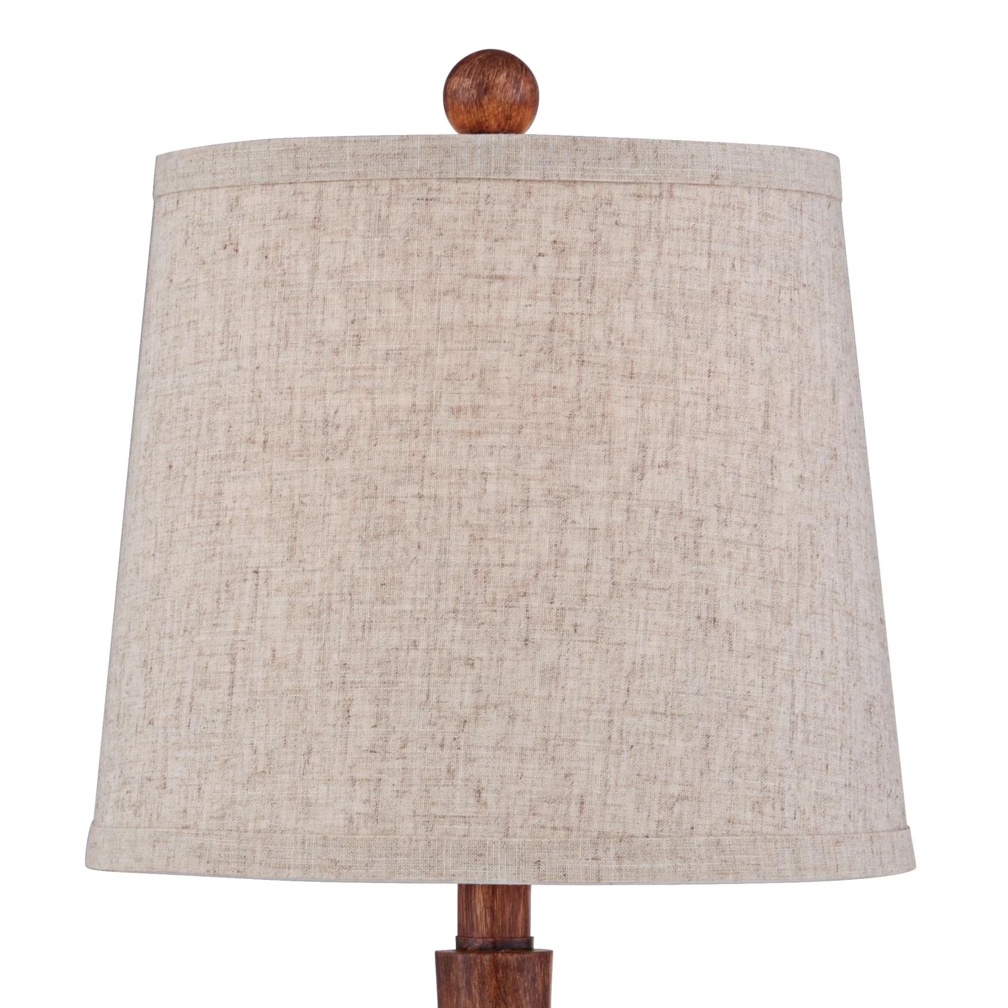 Table Lamp Reliable with Incandescent, Contemporary - Resin Brown 1/2 - Low Maintenance Model F65890