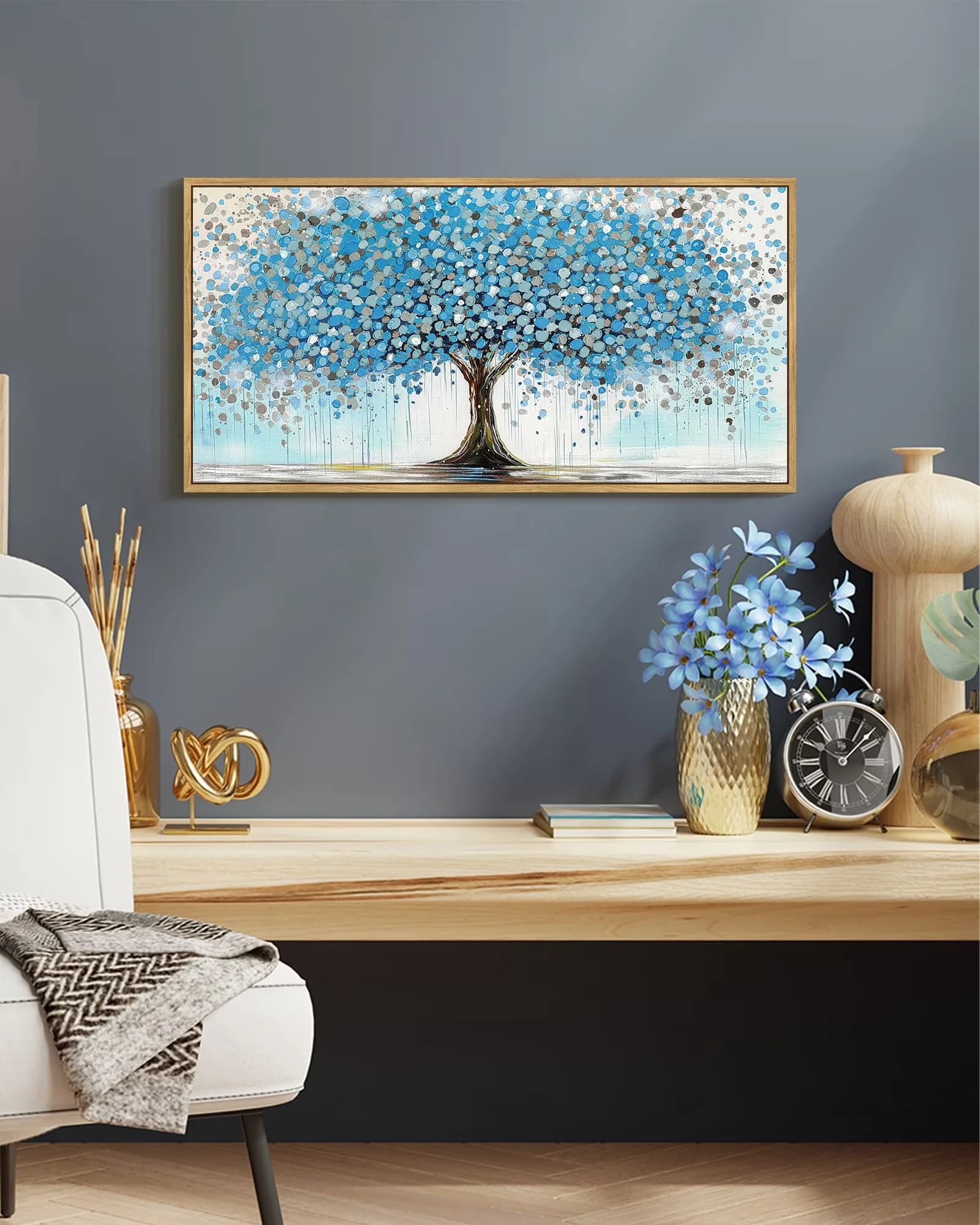 Wallpaper Wall Decals Wall Covering Classic with Modern - Wood 8" x 16" Model F119DA