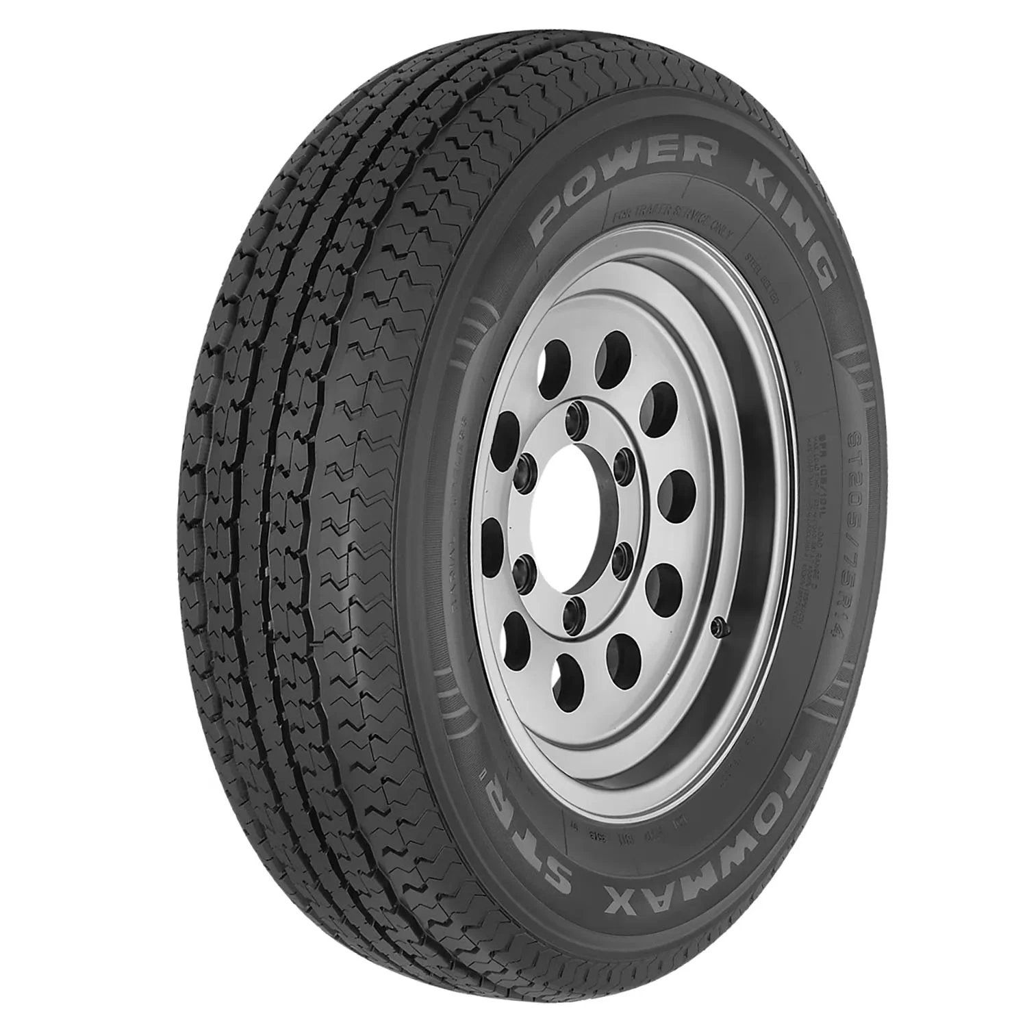 Efficient Trailer Tire with Fits Multiple Makes And Models, Towmax STR II ST205/75R14 105/101L D, Size: ST205/75R14 - Model C2178B