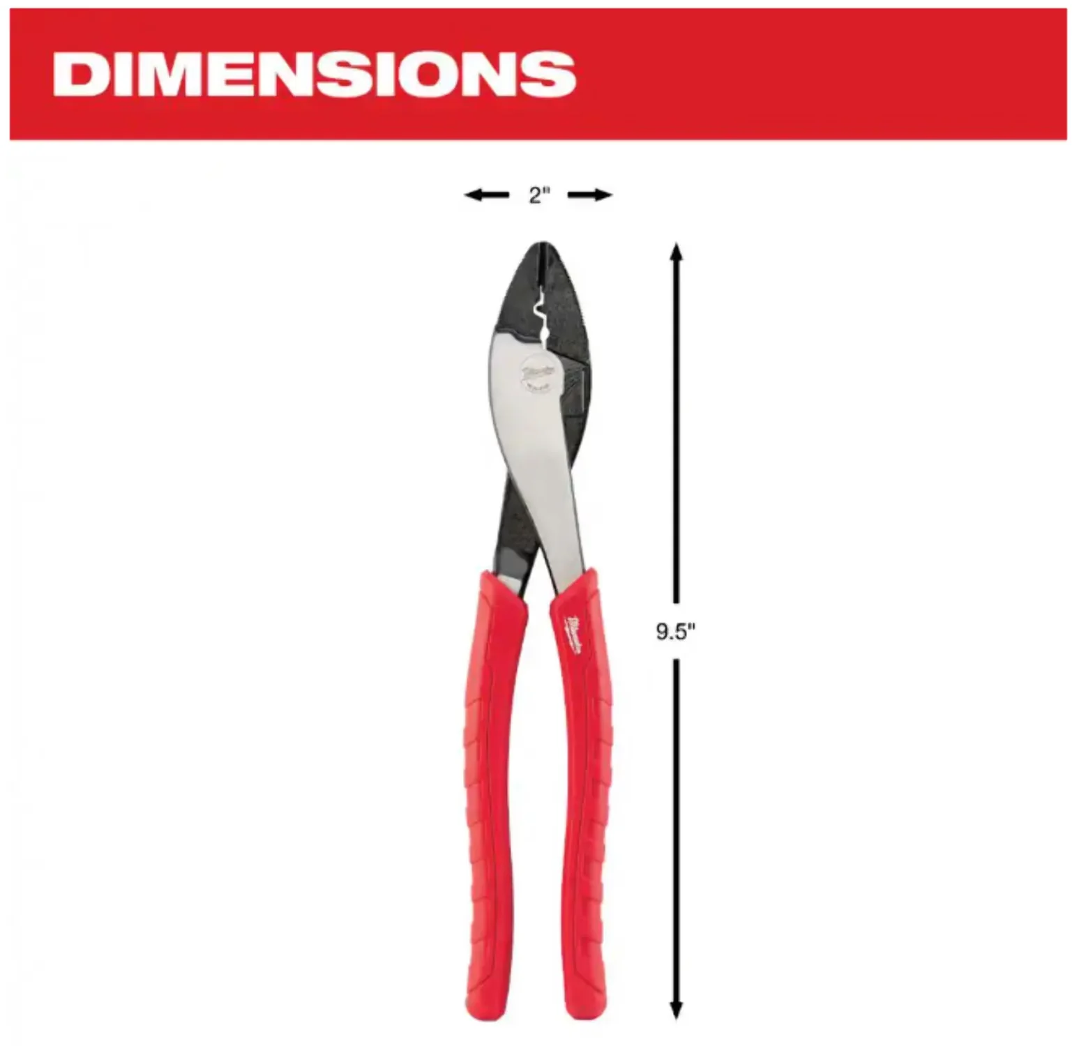 Hand Tool Versatile with Comfort Grip, Integrated reaming head, 48-22-6103 Crimping Plier - Red Model F9A84A