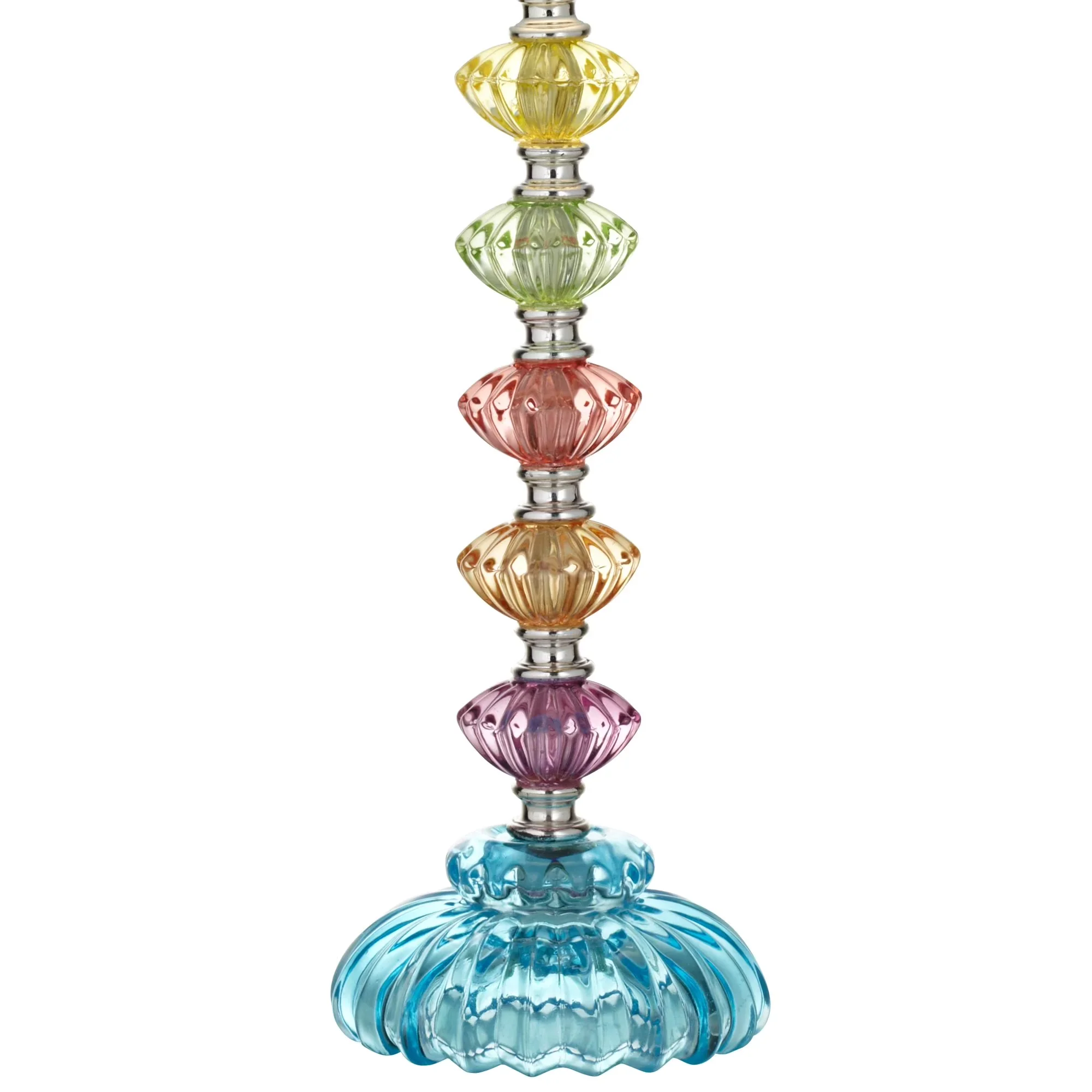 Compact Lamp Set with Incandescent, Contemporary - Blue Glass Bohemian Model EF4B0C