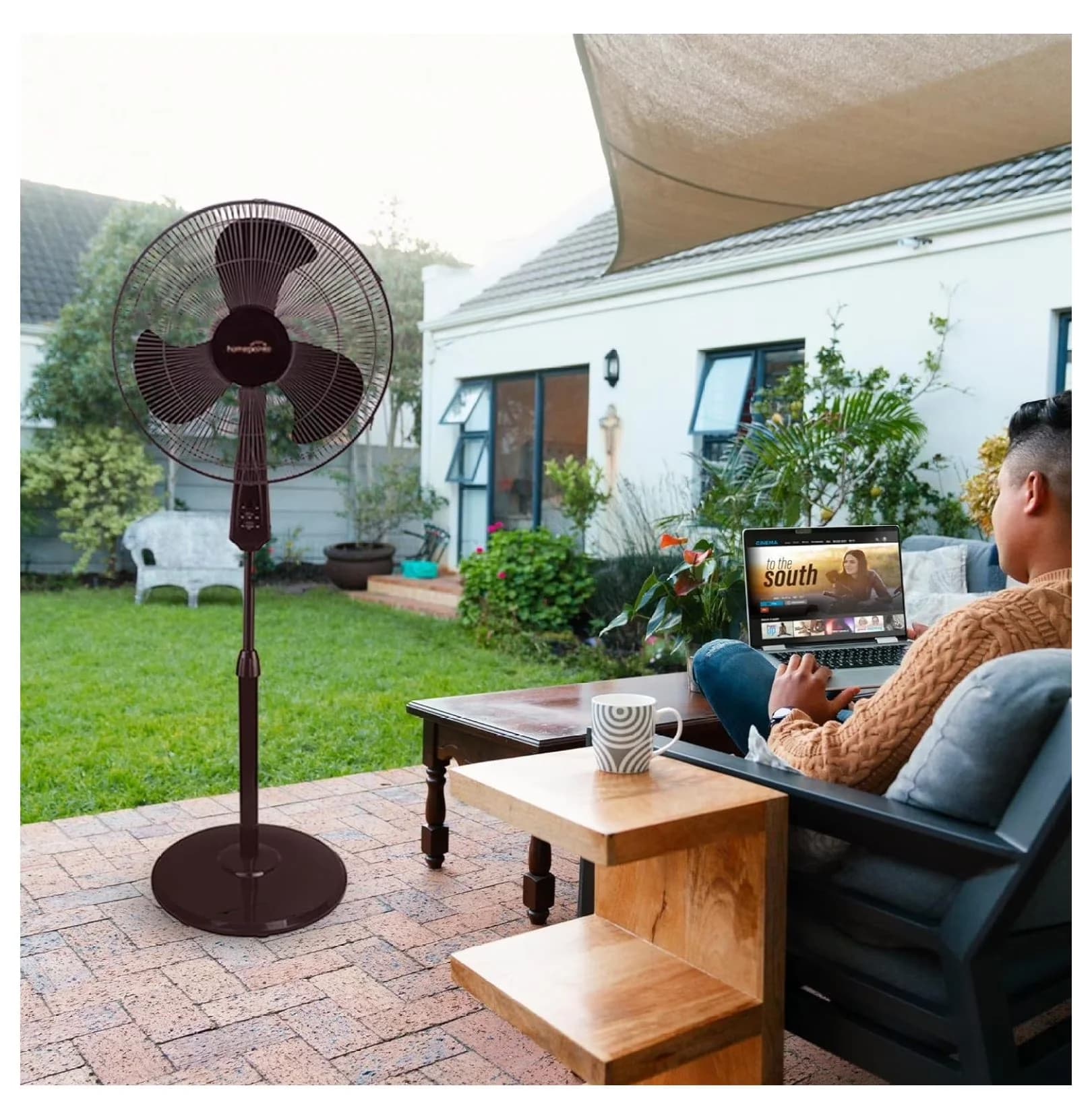 Compact Fans In Cooling with Oscillating, Adjustable Height, Adjustable Height & 3 Speeds - Black Model 808E28