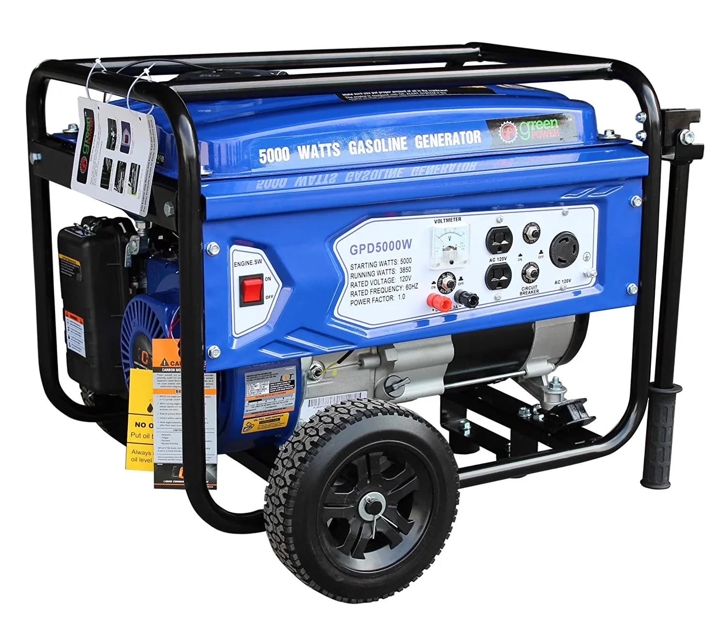 Modern Generator with 5000W, Starting Wattage: 5000, 223cc - 5HP - Traditional Style Model BB3CC0