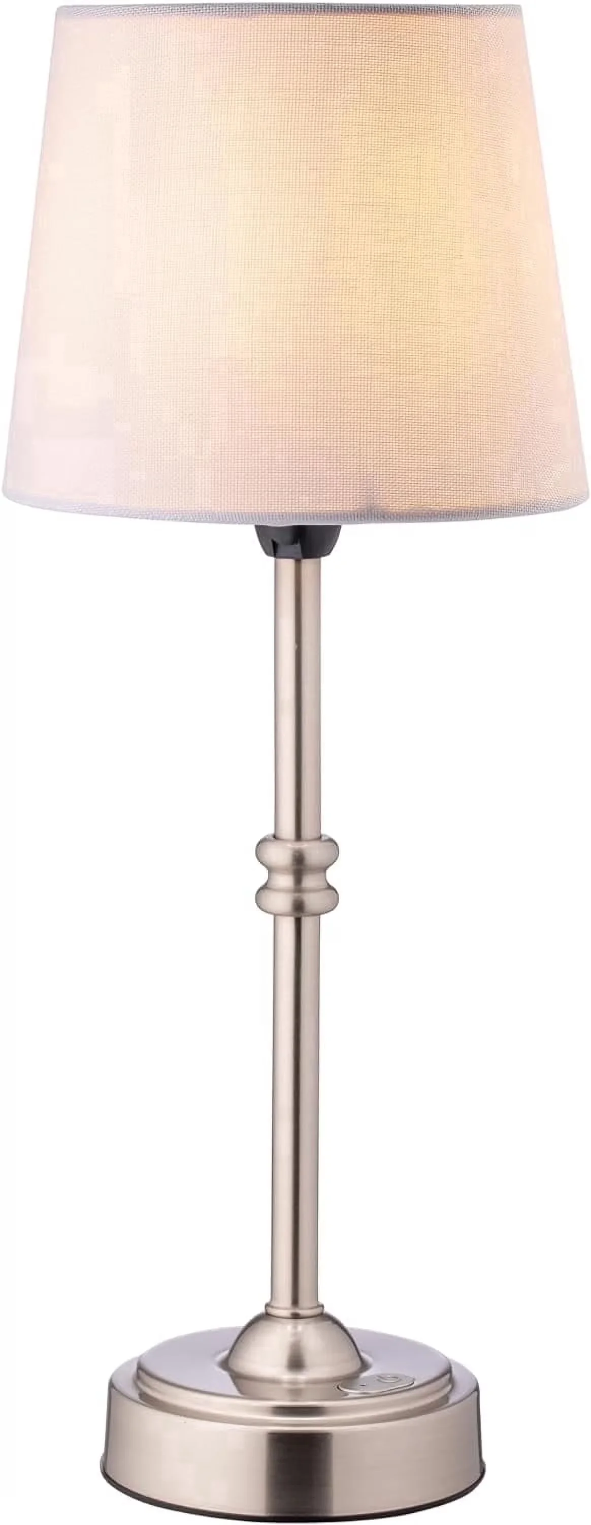 Professional Lamp with LED, Battery, O’Bright Seraph - Silver Metal - Quality Construction Model 612EEA