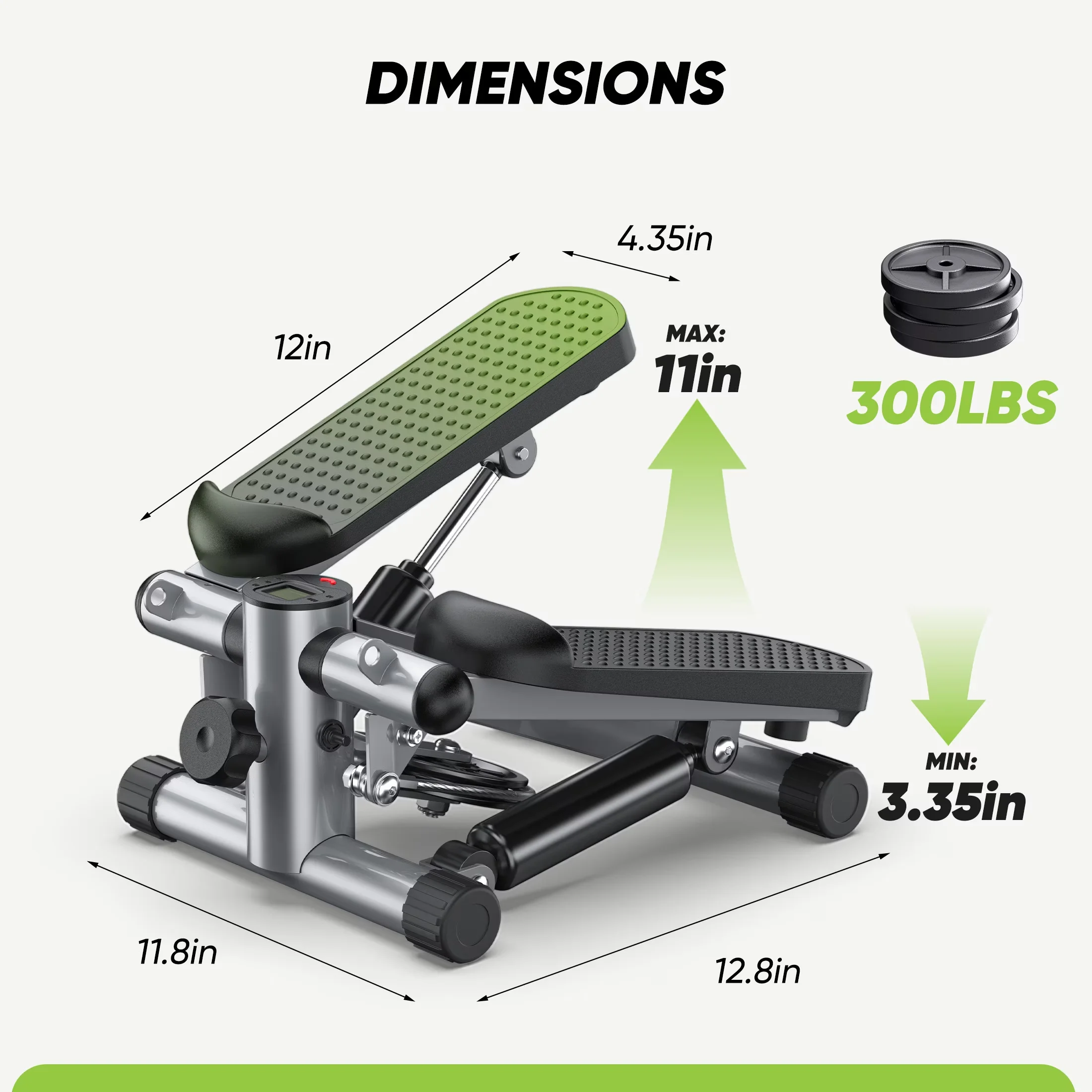 Efficient Home Gym with Scratch-Resistant, Steppers - Steel Silver - Traditional Style Model AFFC08