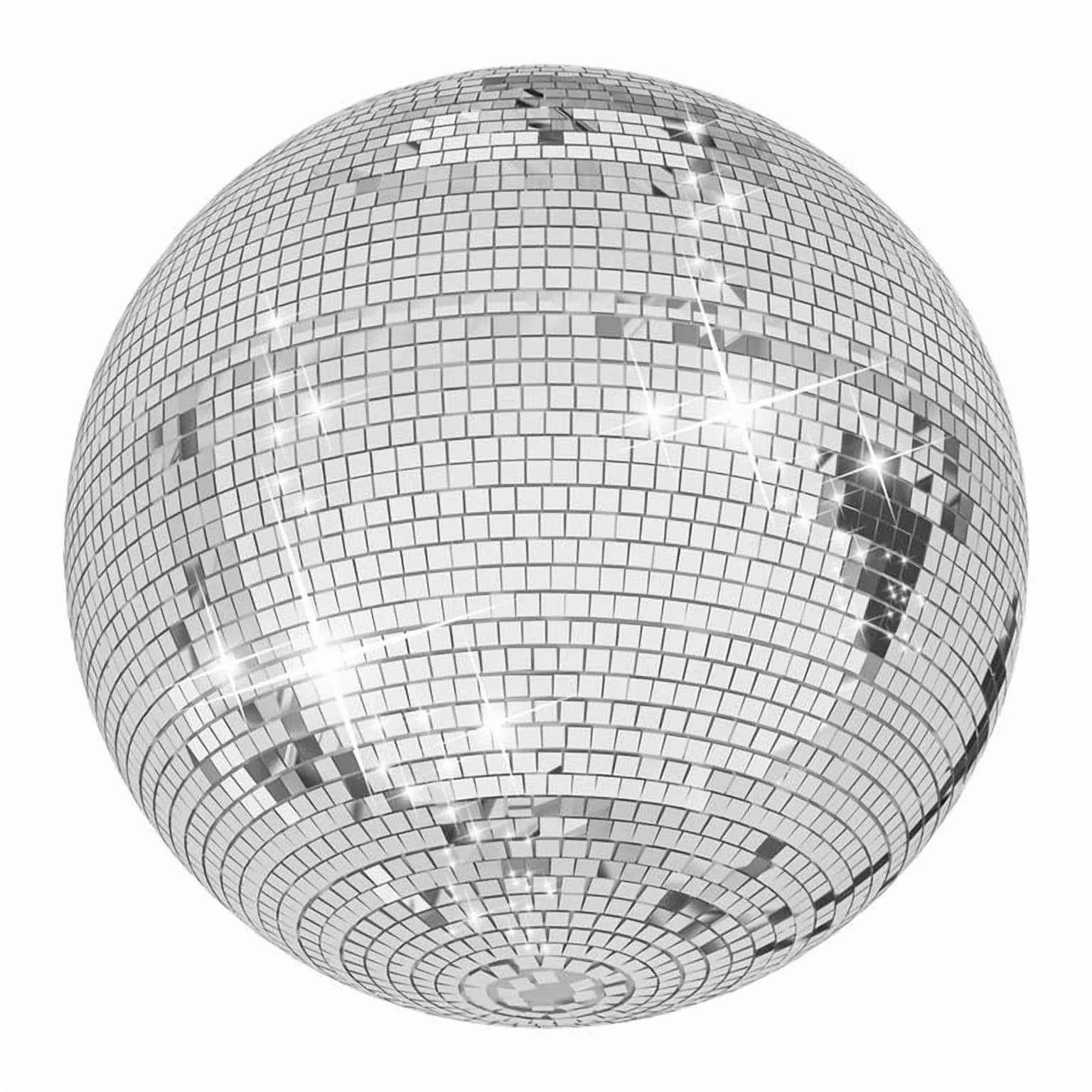 Novelty Light Classic with 16 Inch Silver Mirror Ball - Silver 16Inch for Living Room, Dorm Model 1A307D