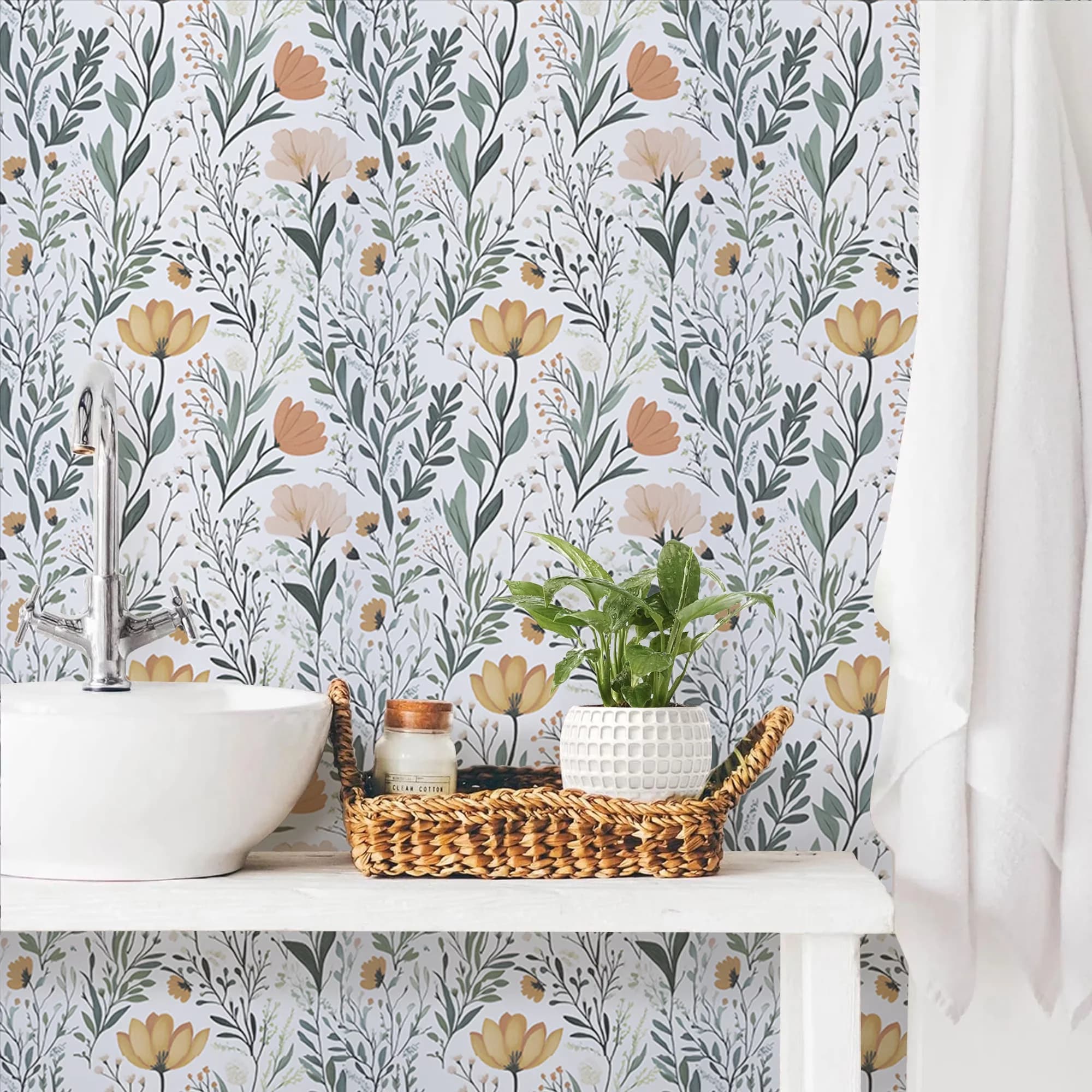 Classic Wallpaper with Easy To Clean, Removable, Size: 17.5-inx118-in - Pvc White for Home Model 57C301