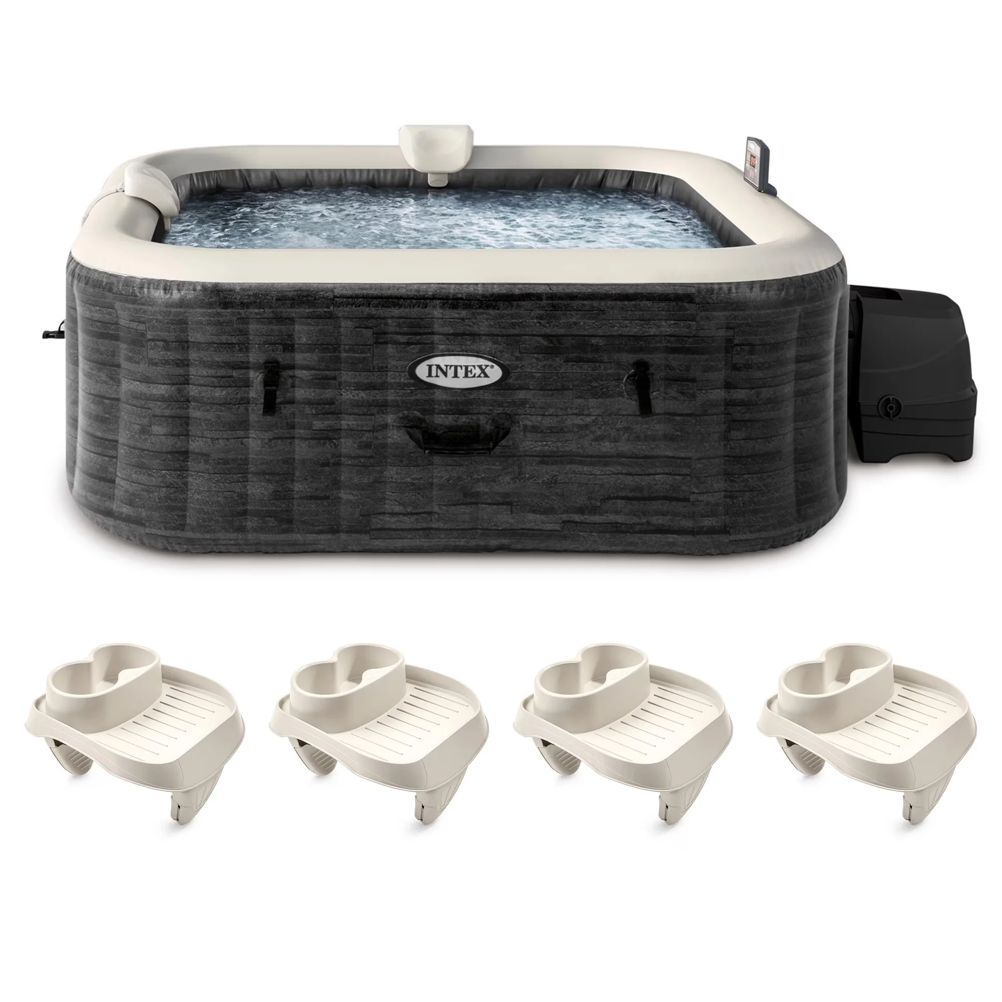 Hot Tub Modern with Inflatable, Seating capacity: 4 - 4 Pack - Modern Design Model B5A186