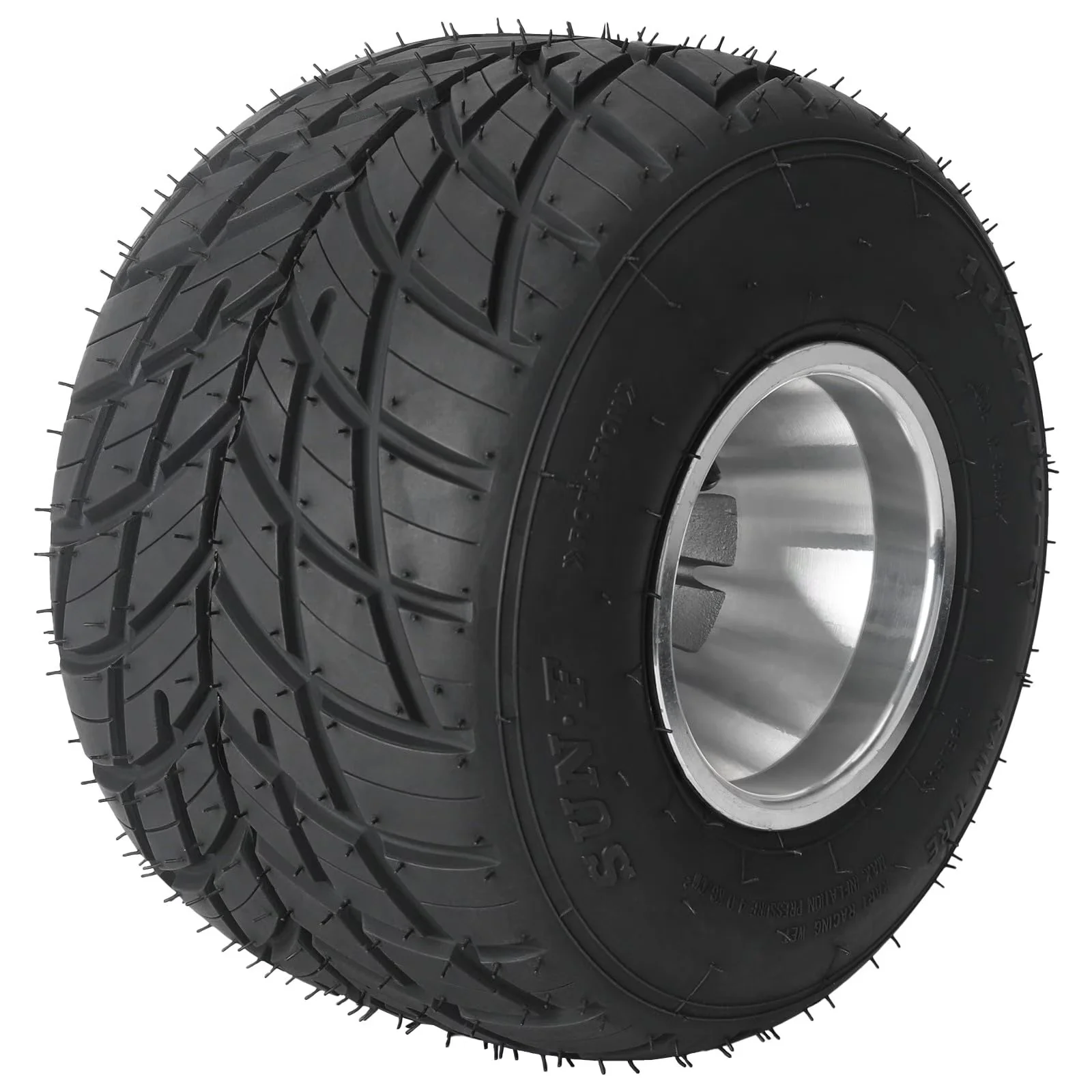 Essential Golf Cart Tire with Package includes 2x tires on rims - 11X7 Model 50D3B5