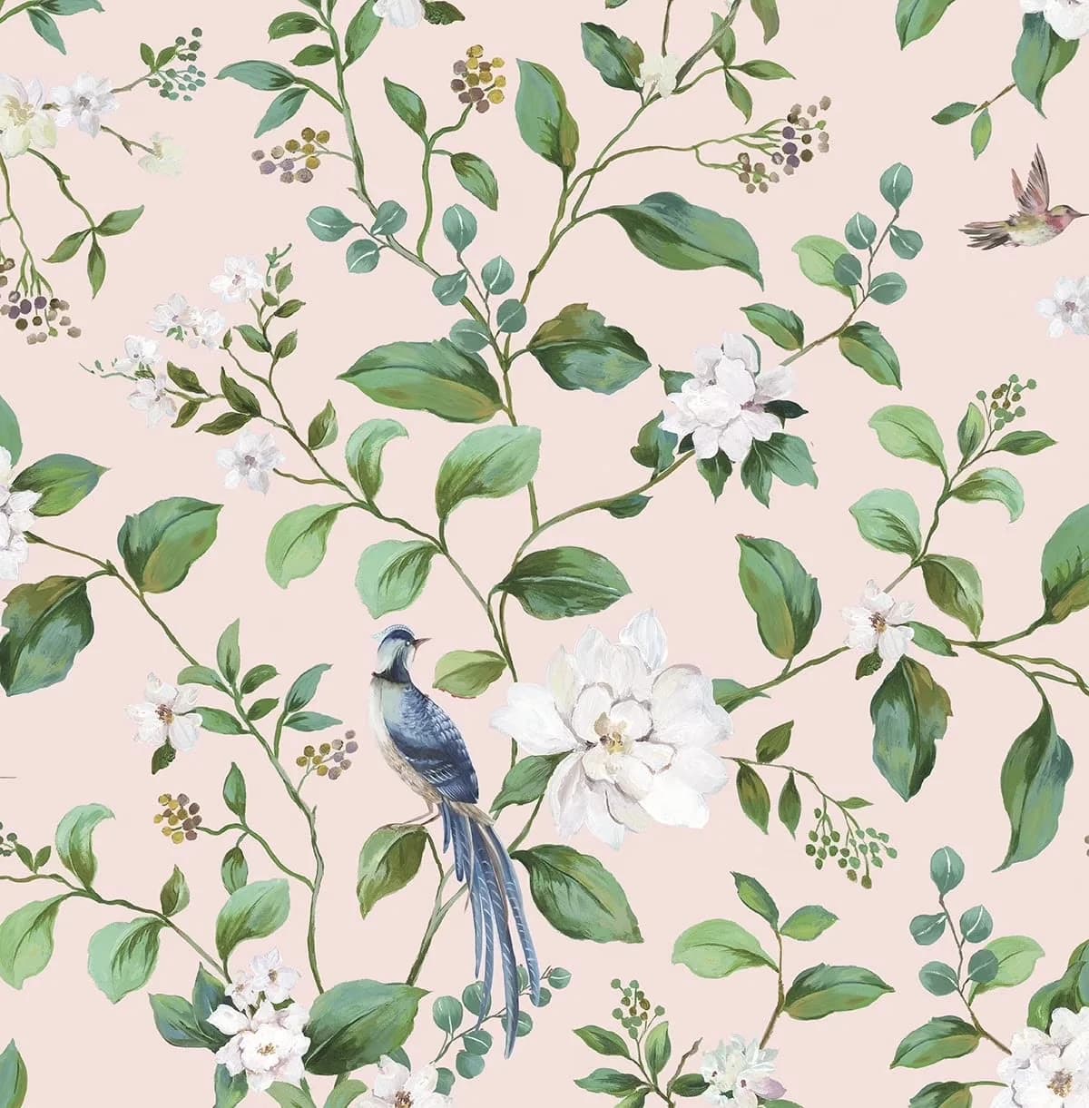 Wallpaper Modern with Removable, 20.5 in. W x 18 ft. L Roll - Non-Woven Blush Model B60C2A