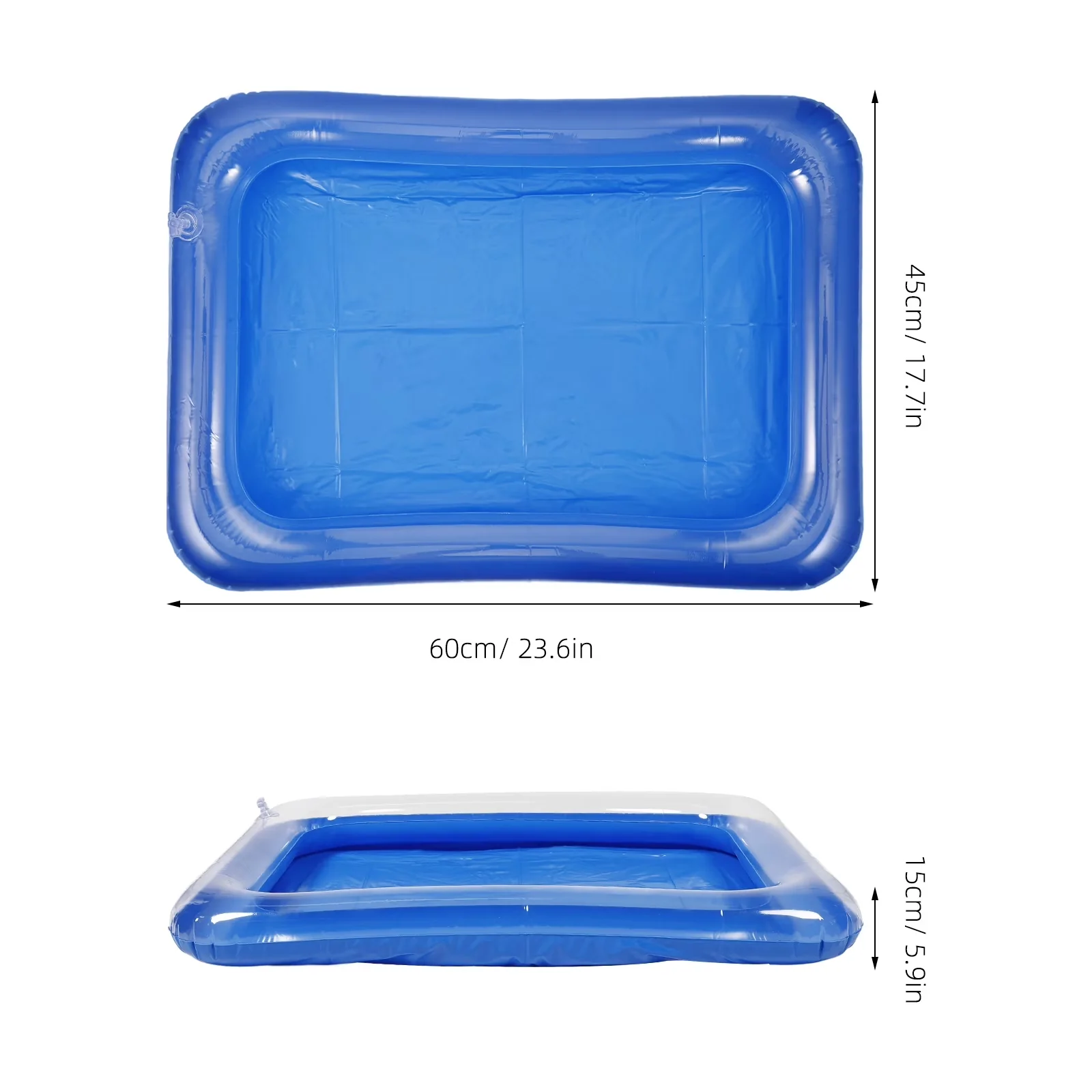 Innovative Inflatable Pool with inflatable tray-1-sand trays - Blue Small Model 460503