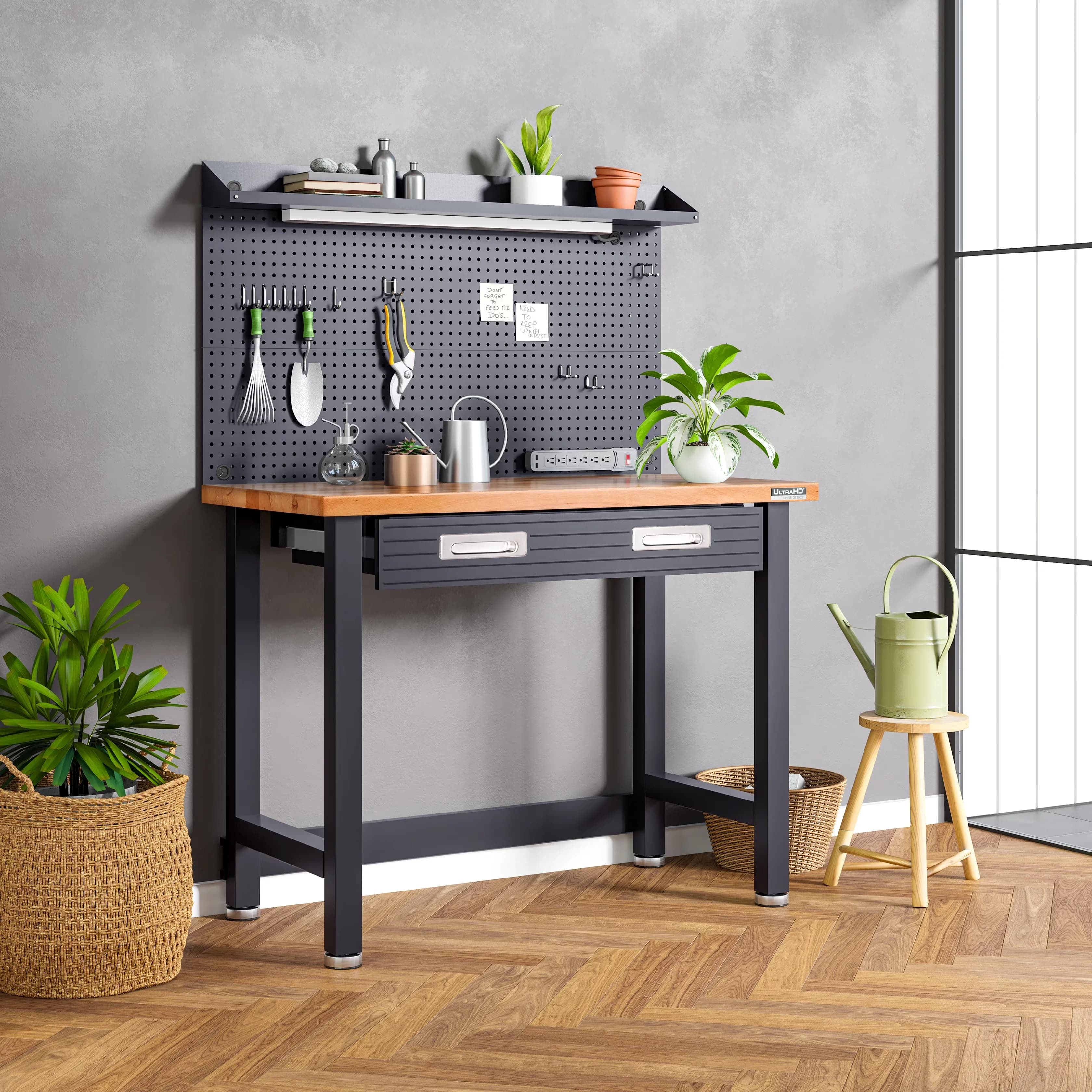 Efficient Toolstorage with Fire-Resistant, Pegboard - Metal Gray UltraHD Model 331308